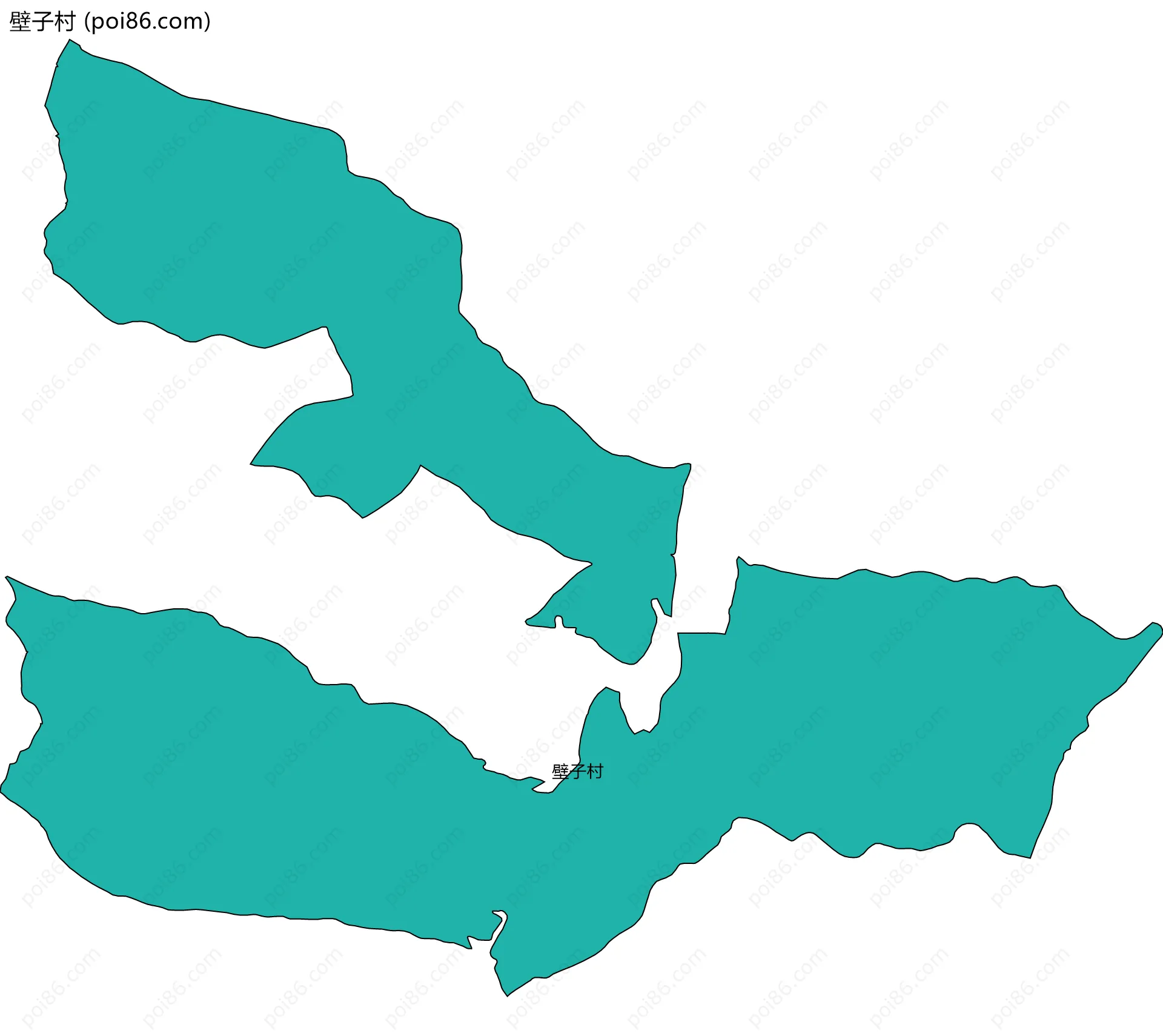 壁子村边界地图