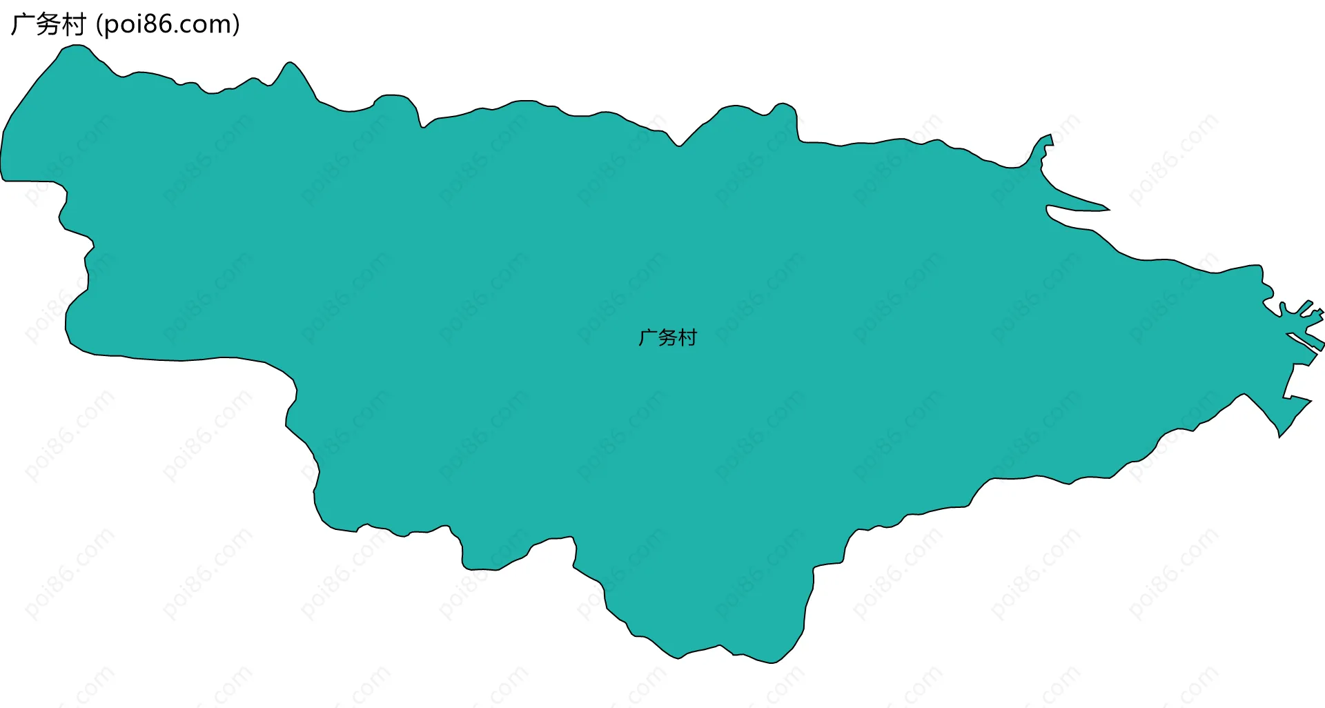 广务村边界地图