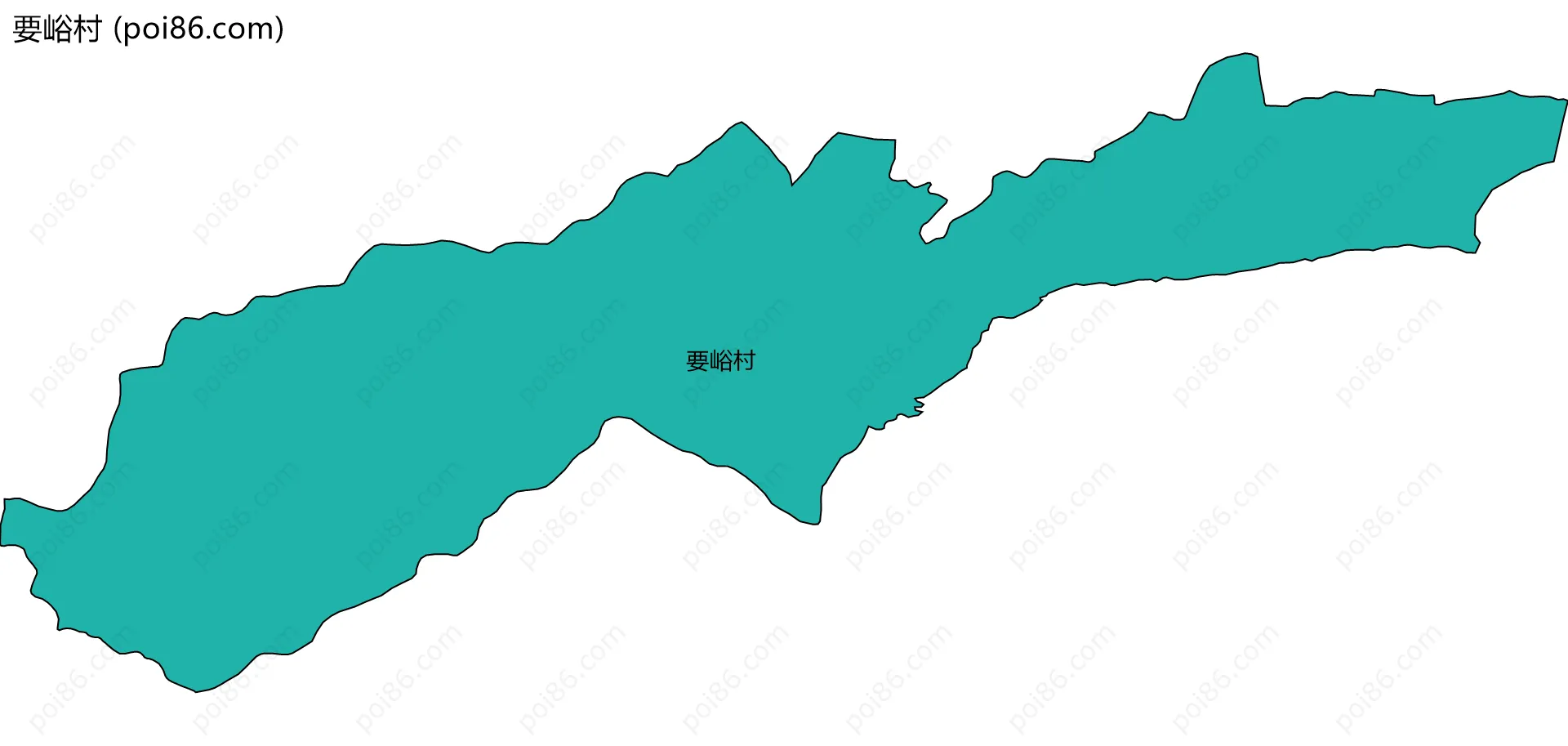 要峪村边界地图