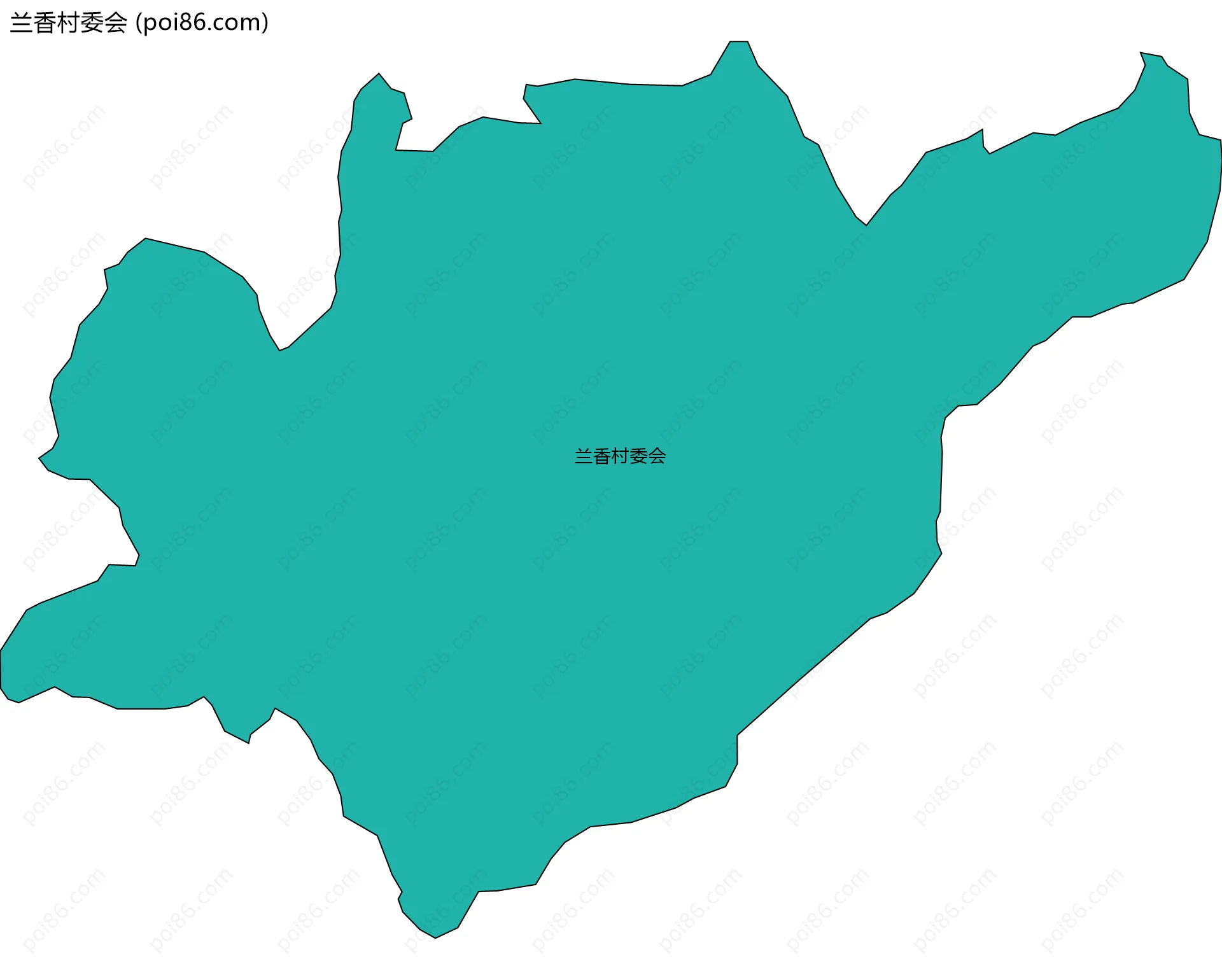 兰香村委会边界地图