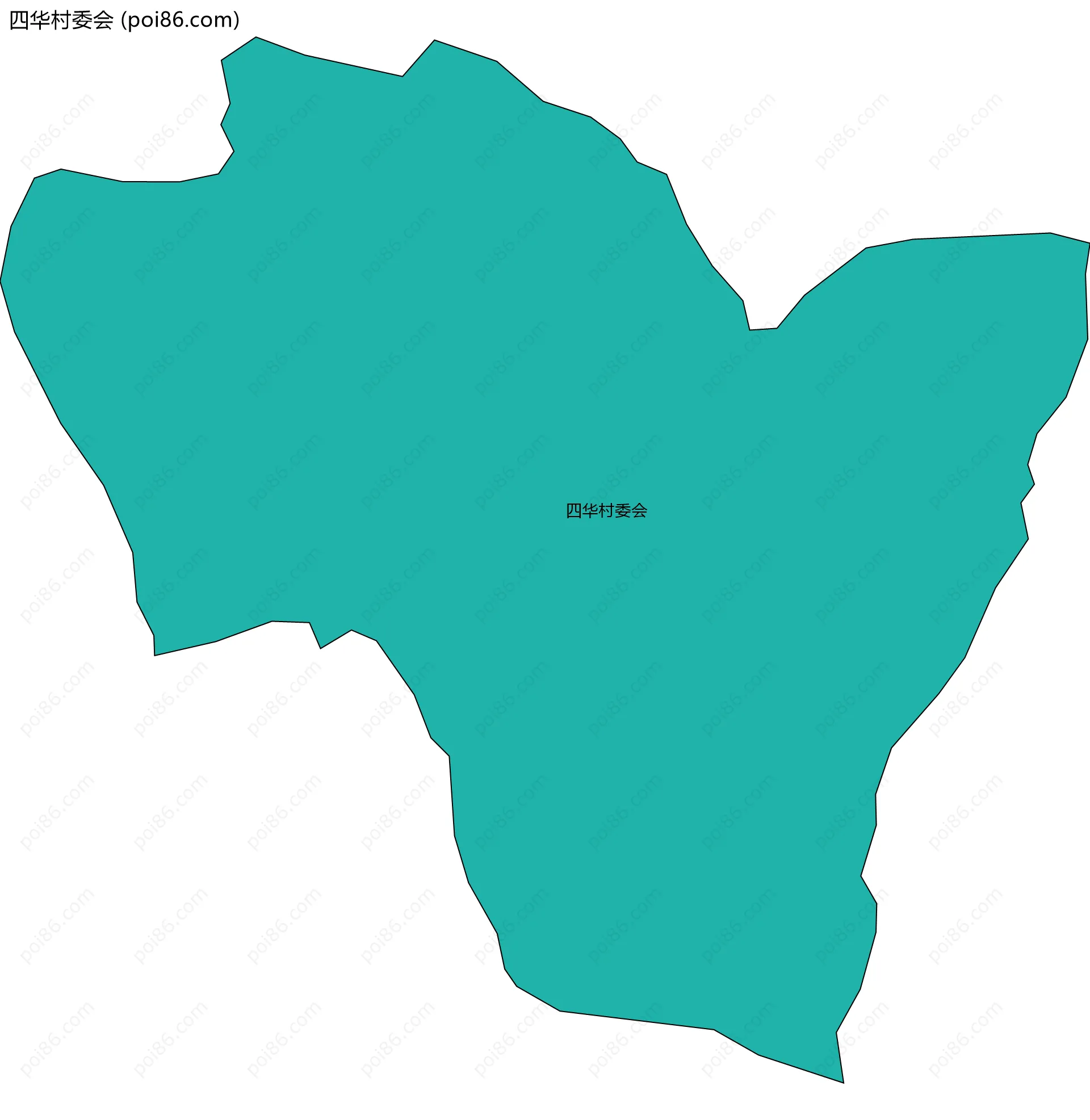 四华村委会边界地图