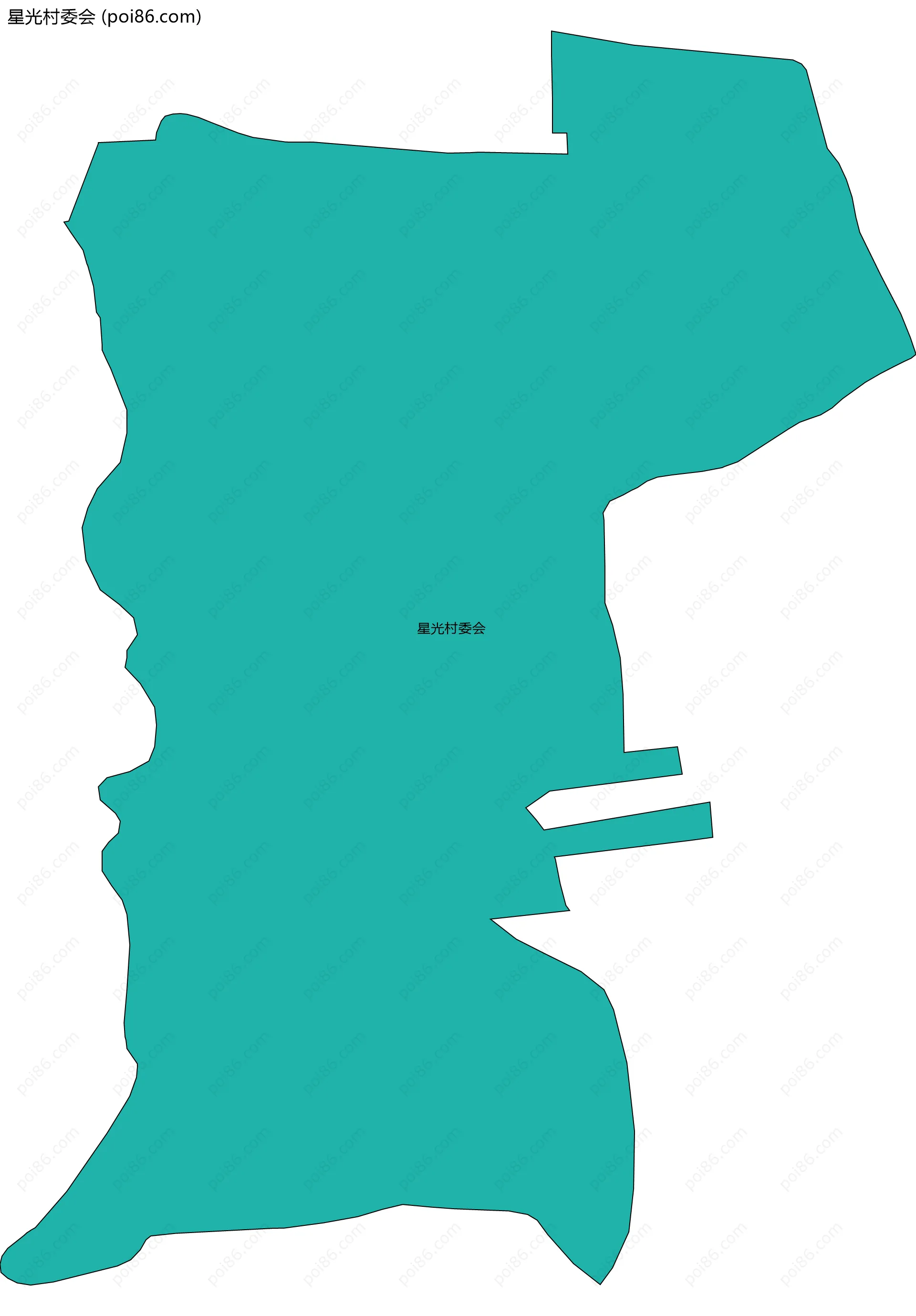 星光村委会边界地图