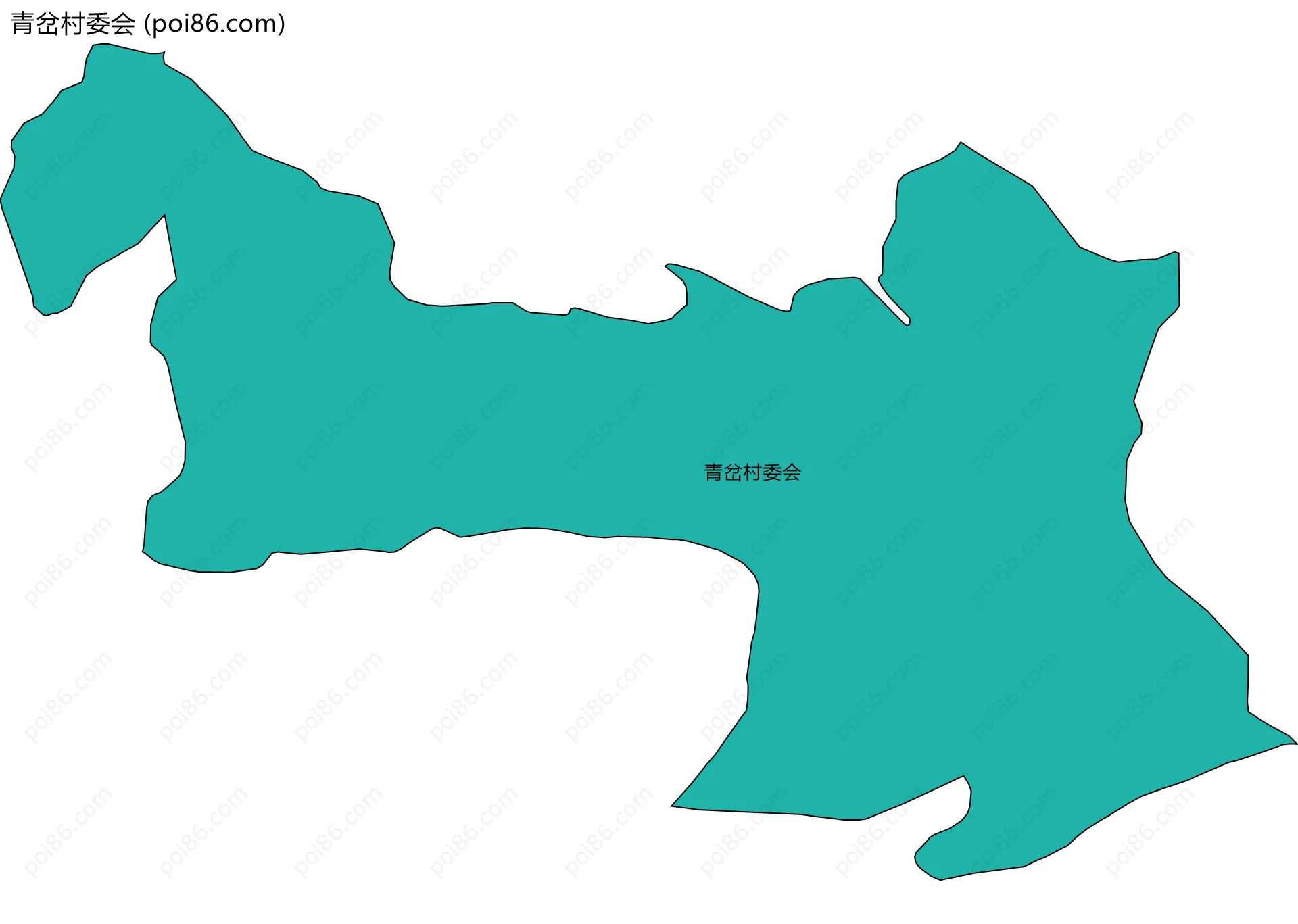 青岔村委会边界地图