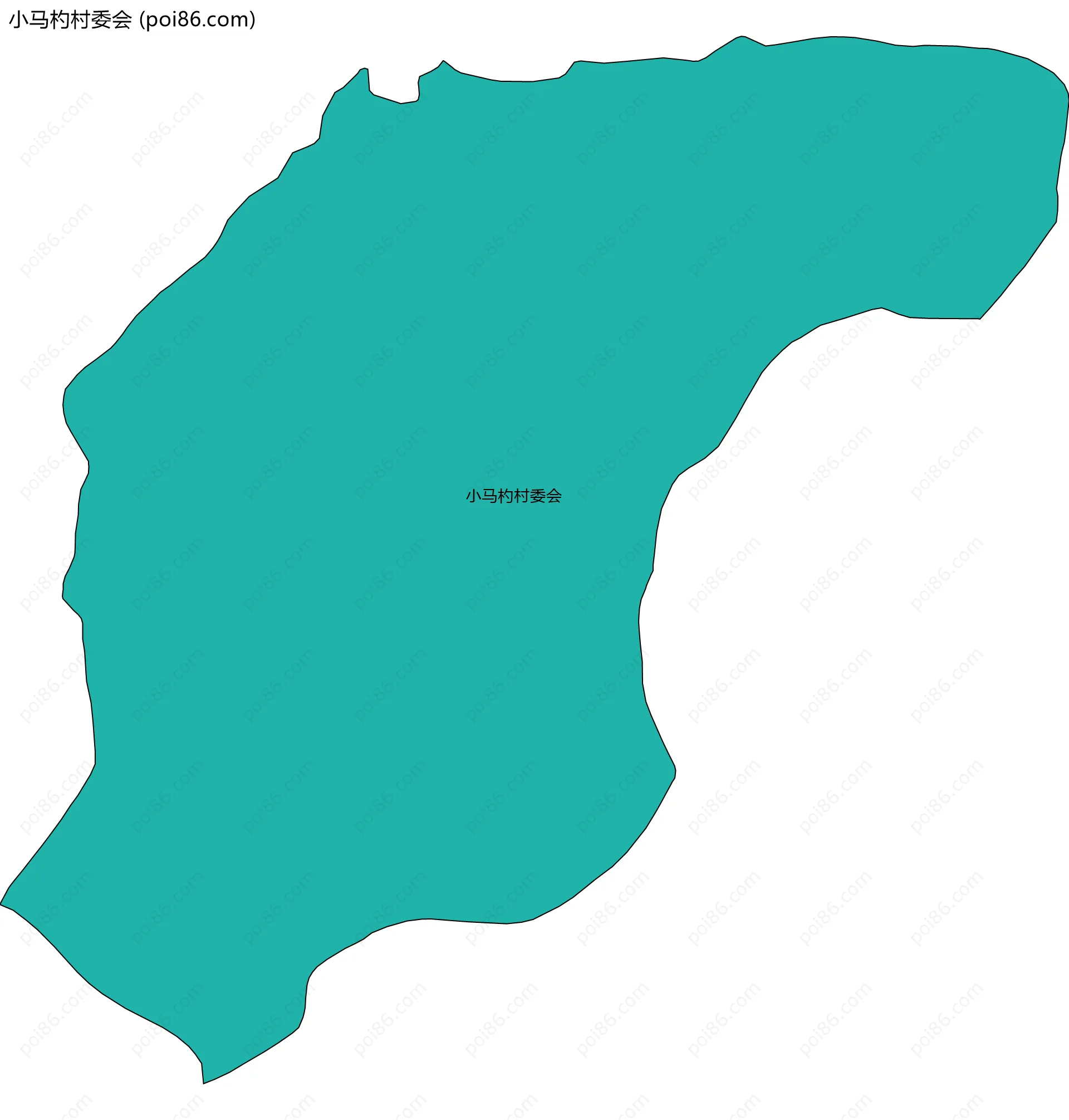 小马杓村委会边界地图