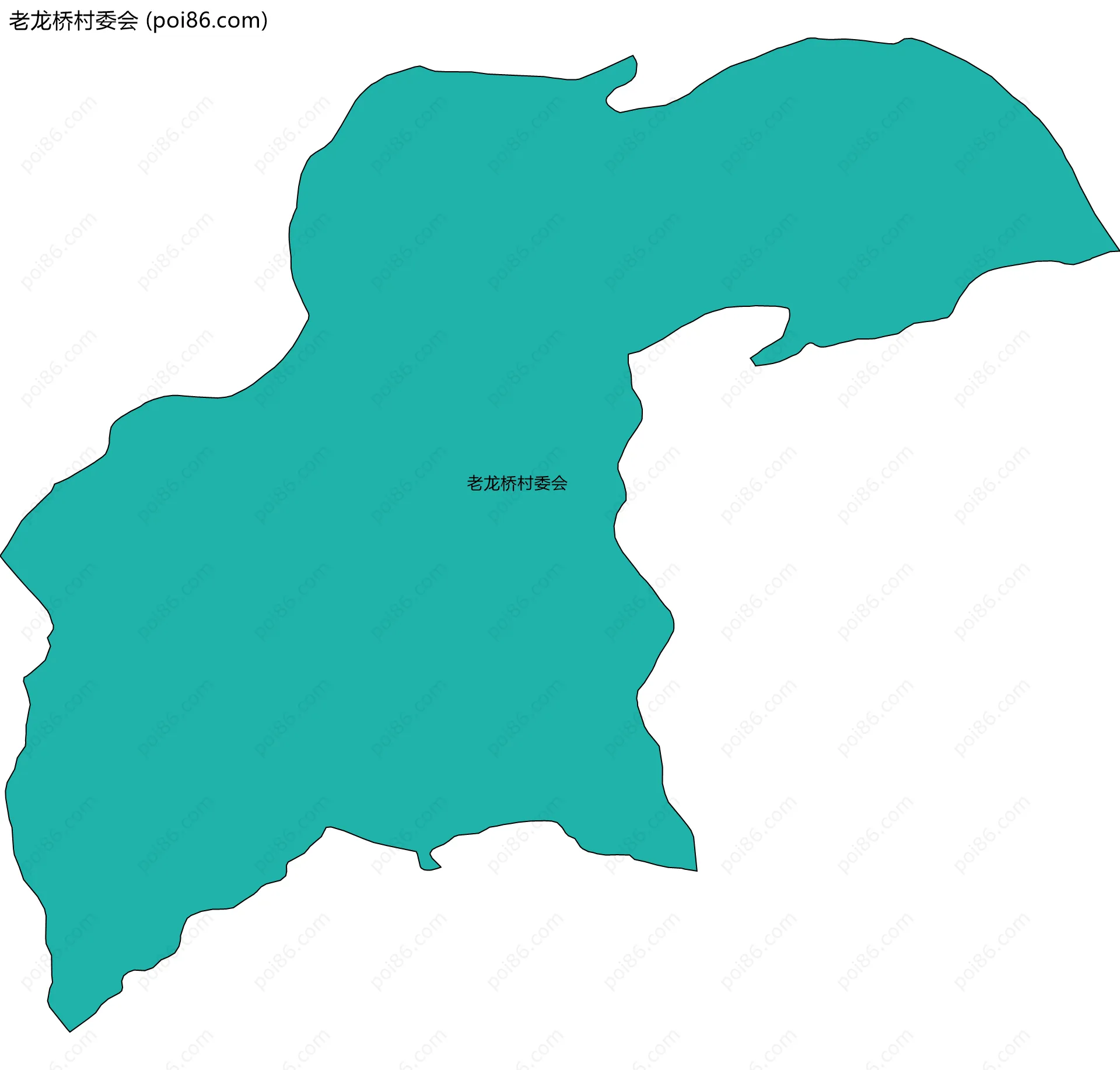 老龙桥村委会边界地图