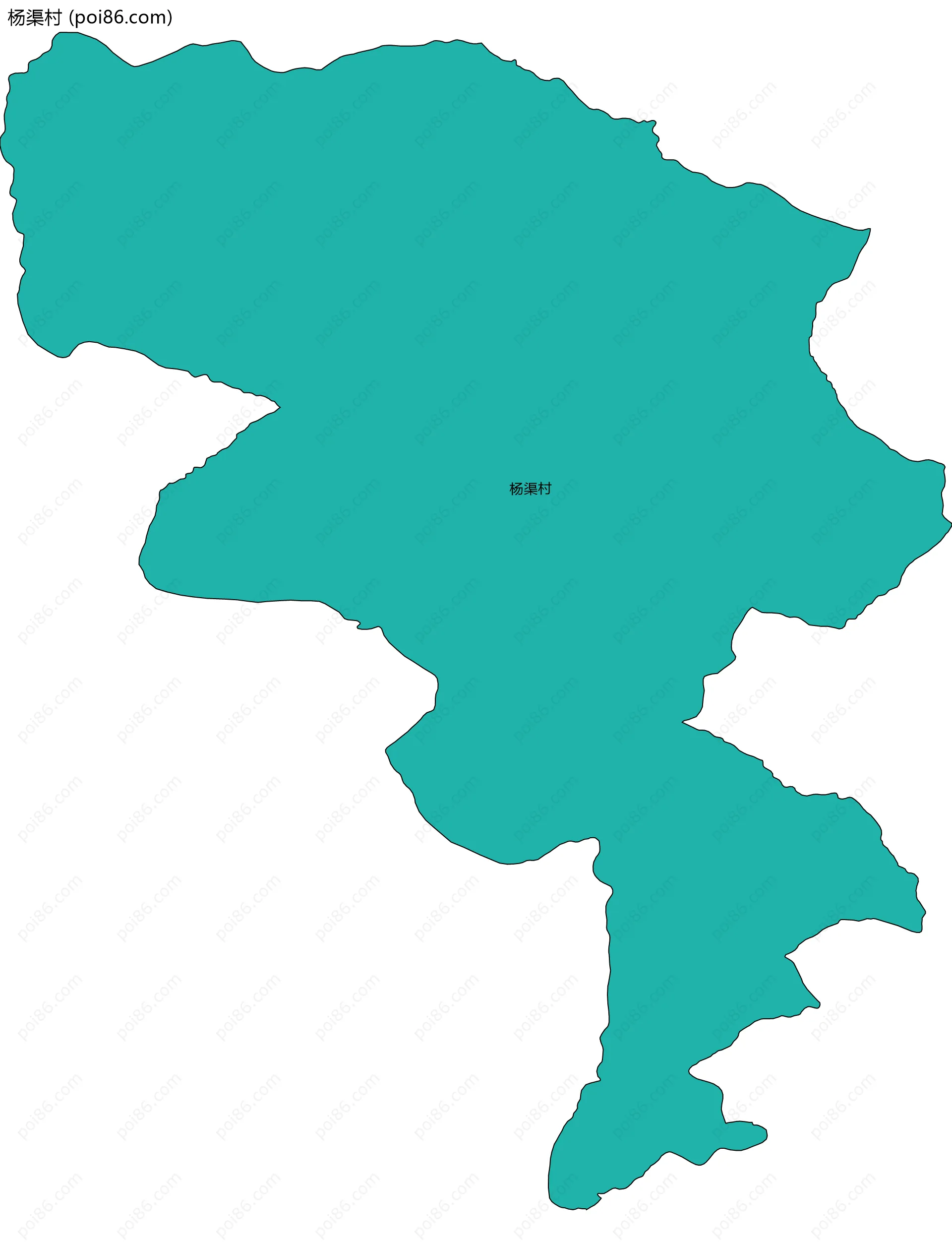 杨渠村边界地图