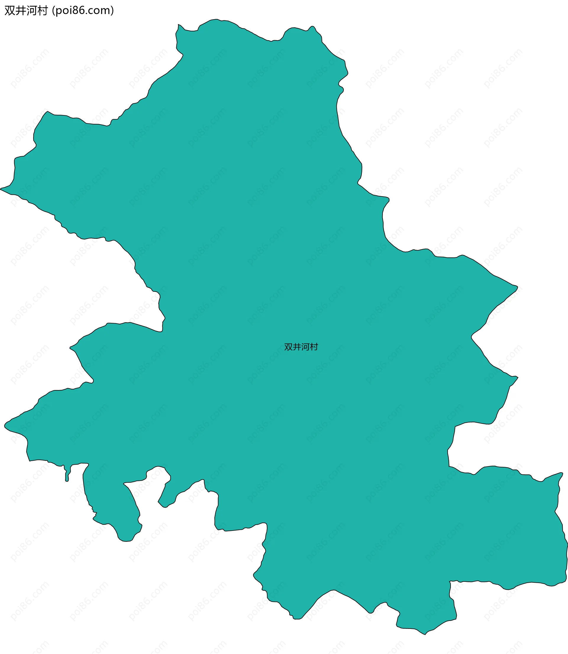 双井河村边界地图