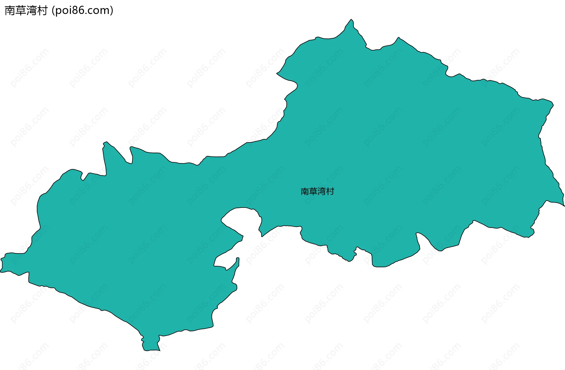 南草湾村边界地图