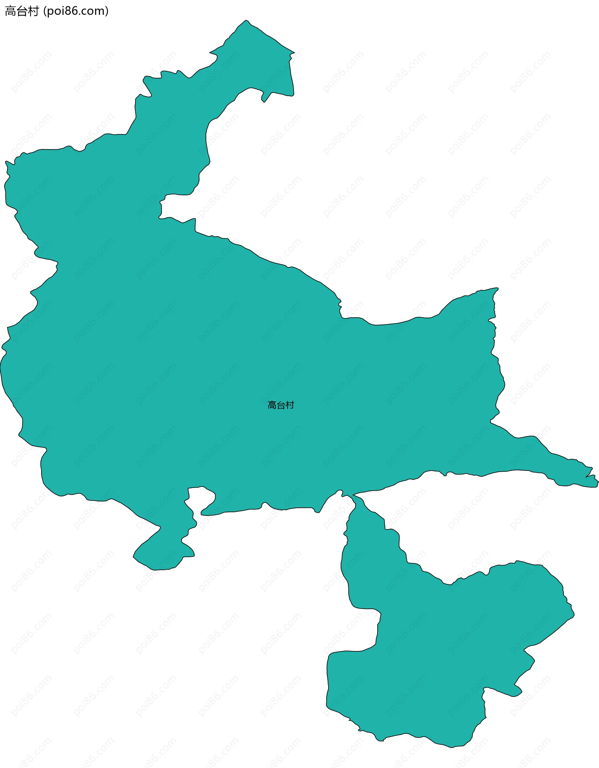 高台村边界地图