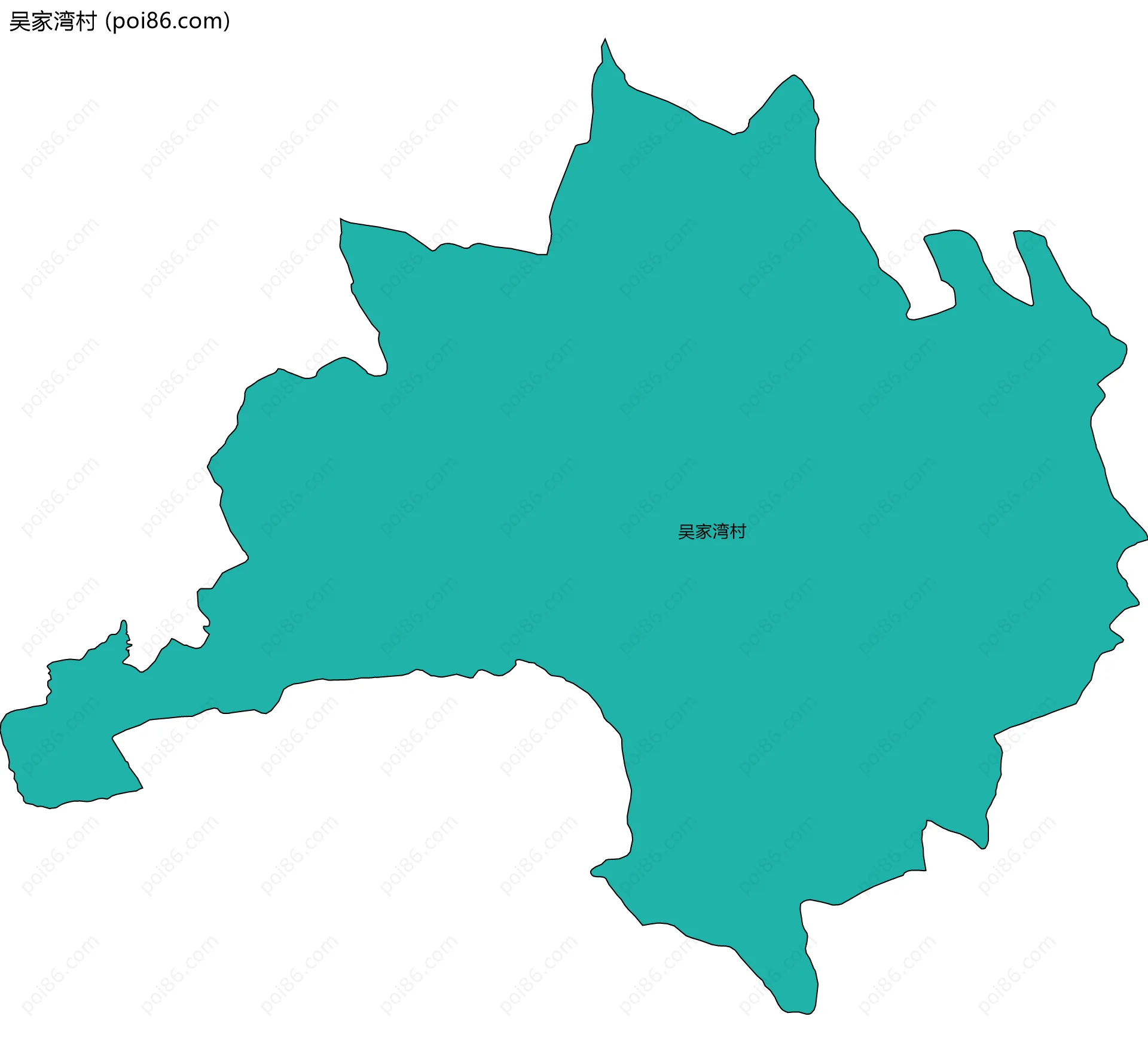 吴家湾村边界地图