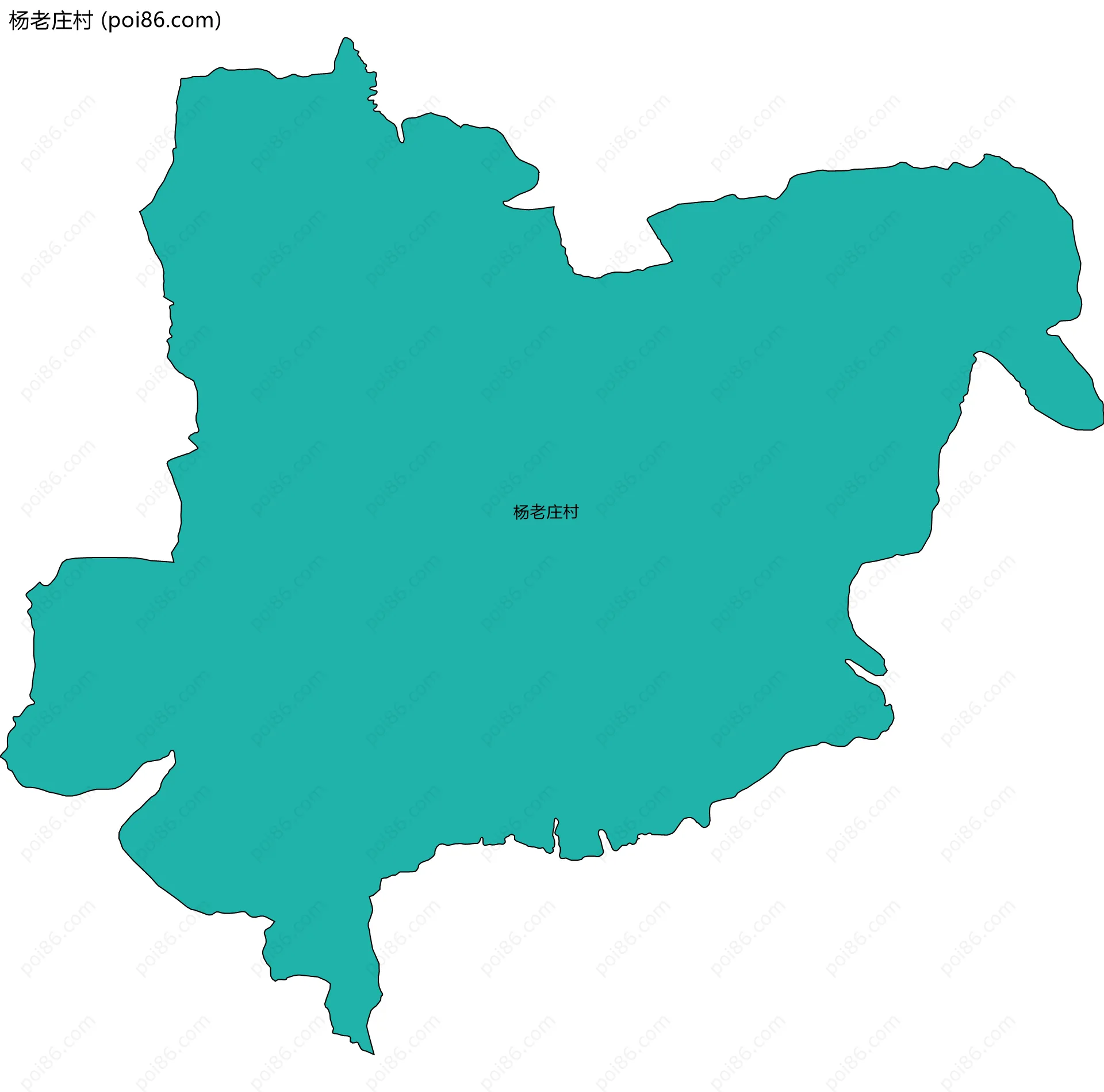 杨老庄村边界地图