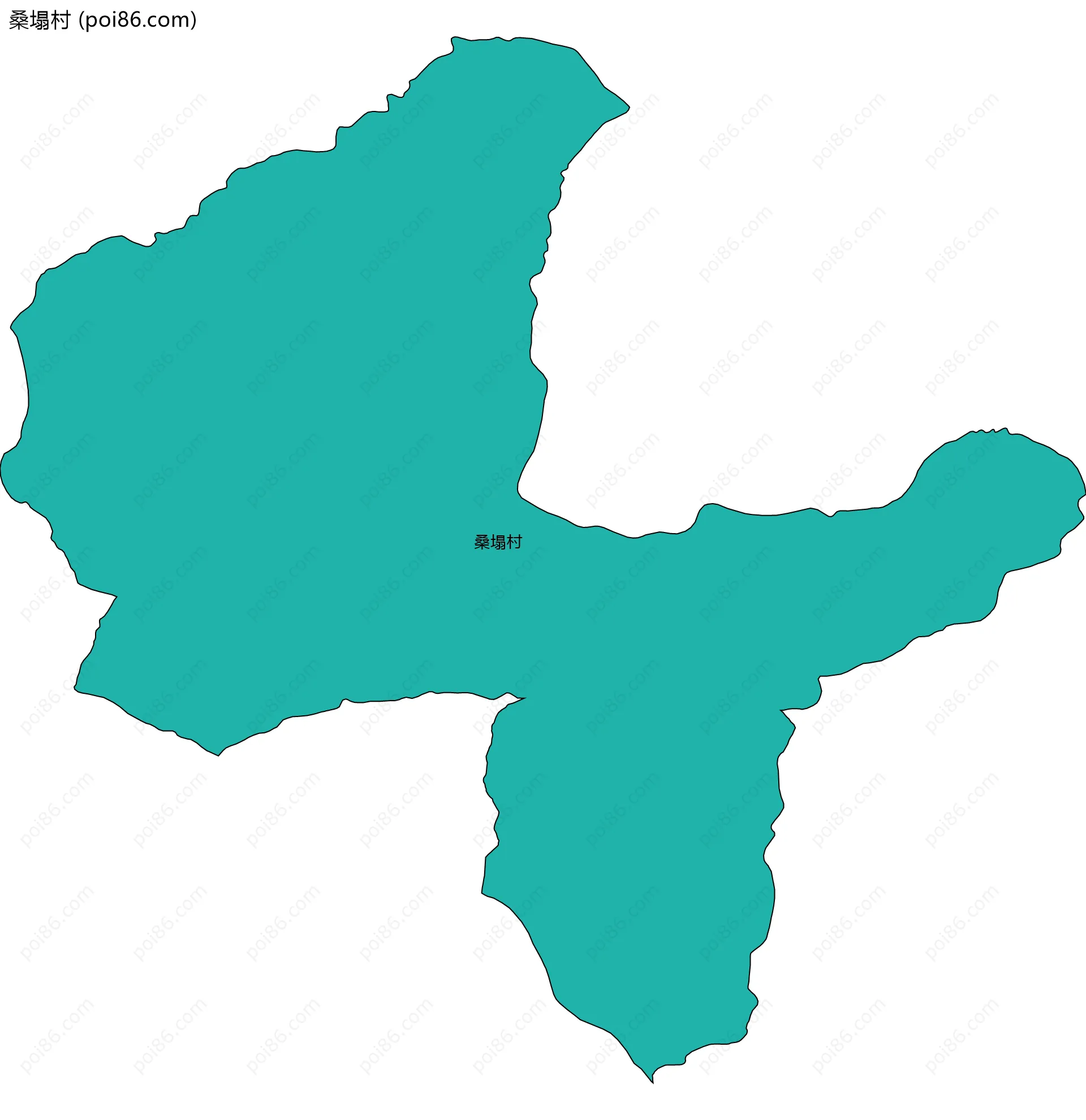 桑塌村边界地图