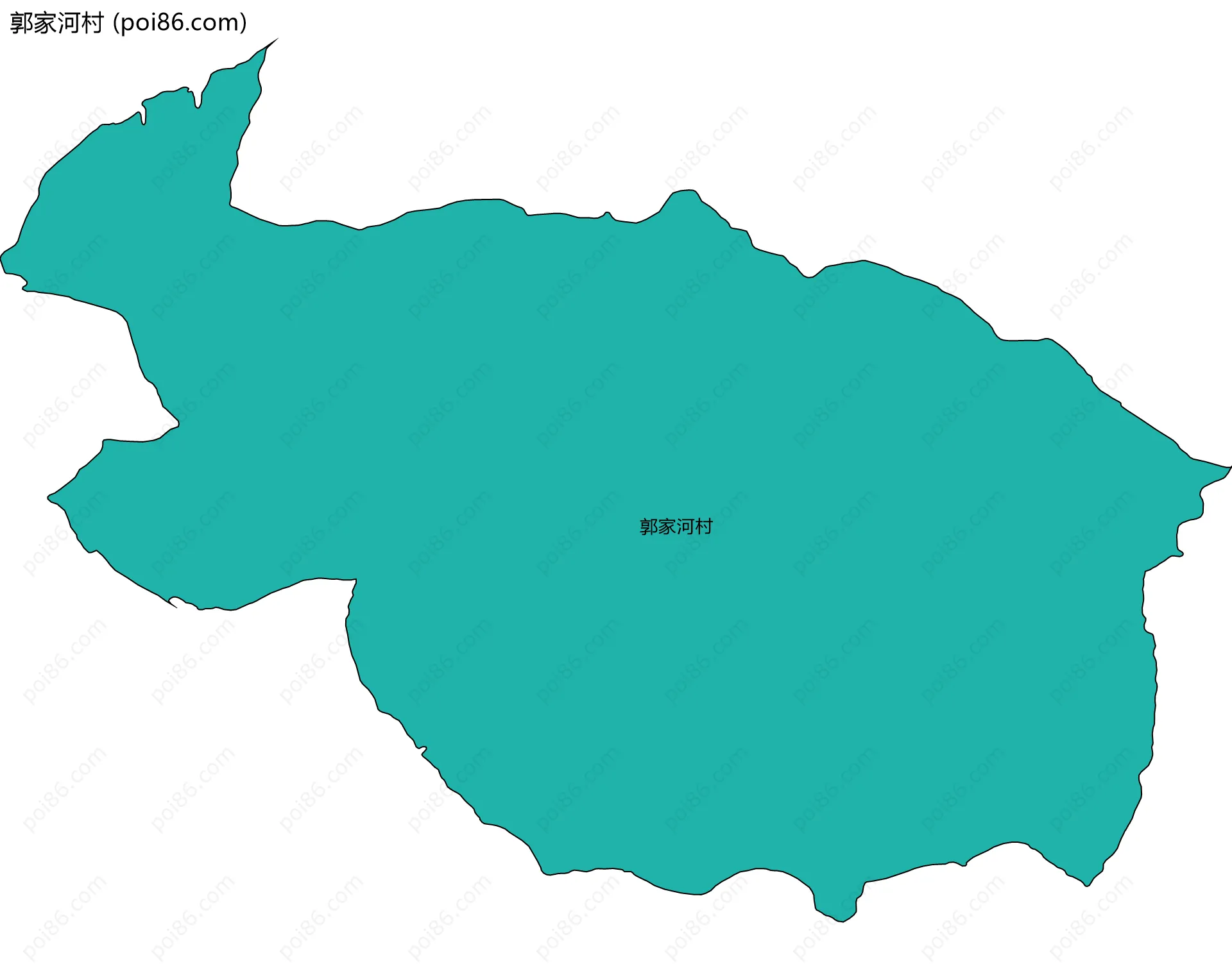 郭家河村边界地图