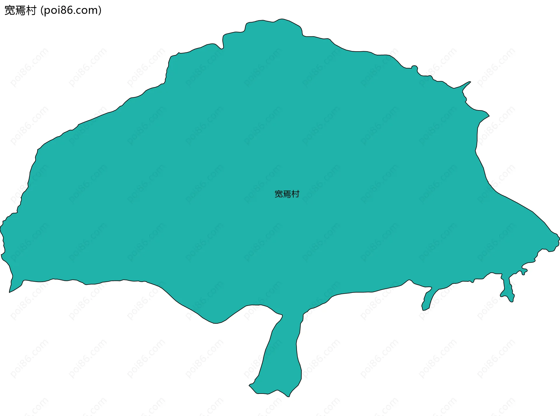 宽焉村边界地图