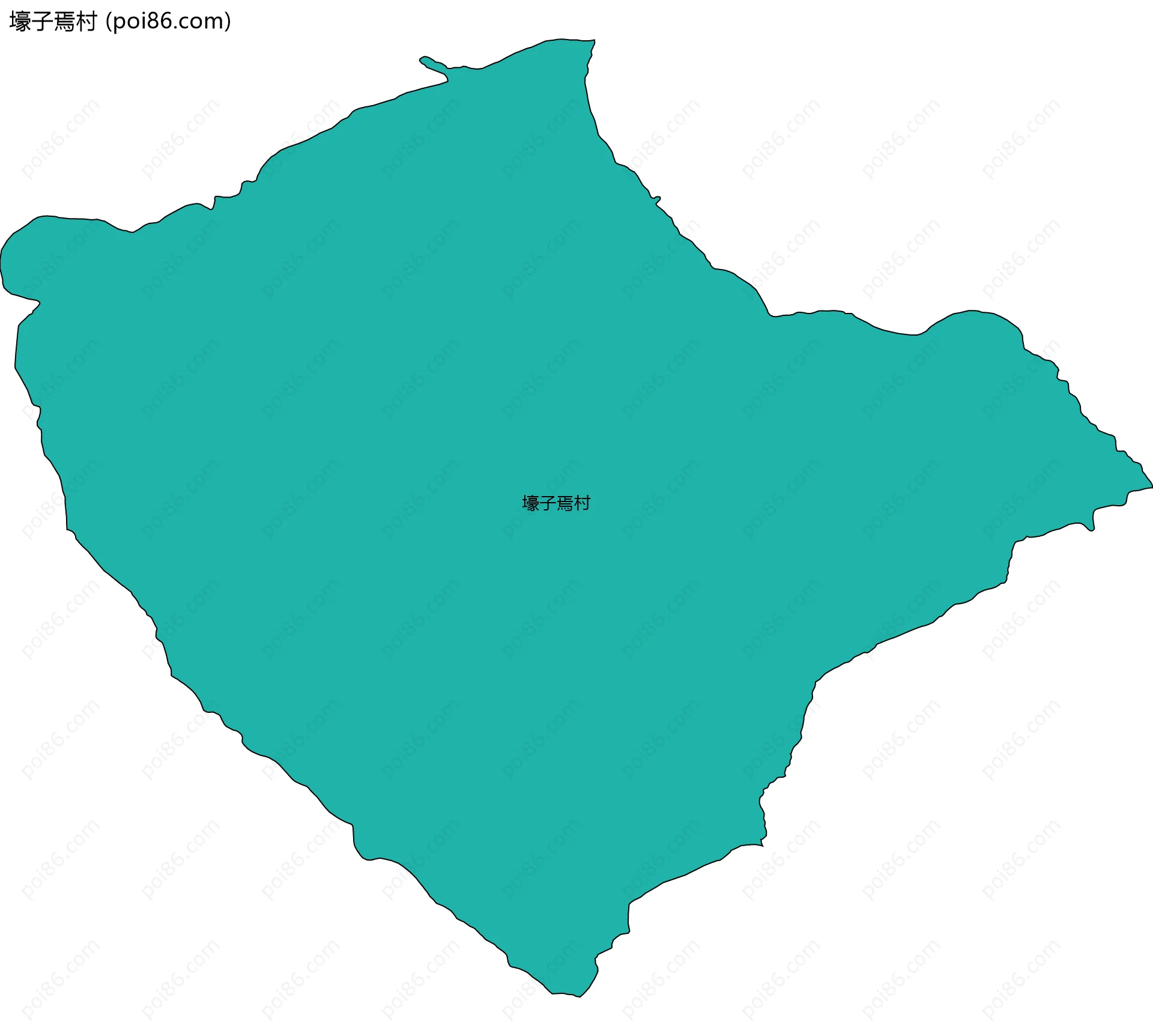 壕子焉村边界地图