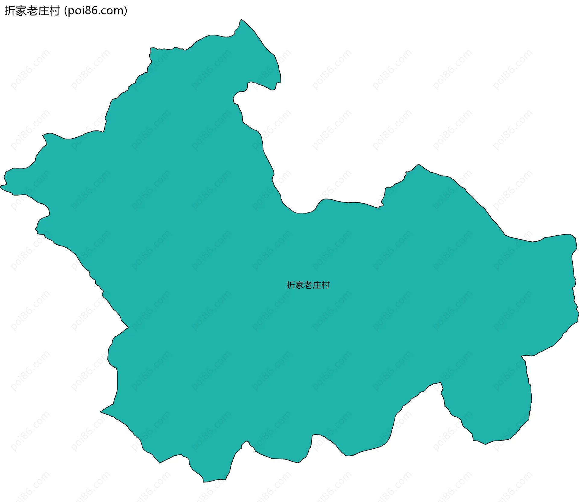 折家老庄村边界地图