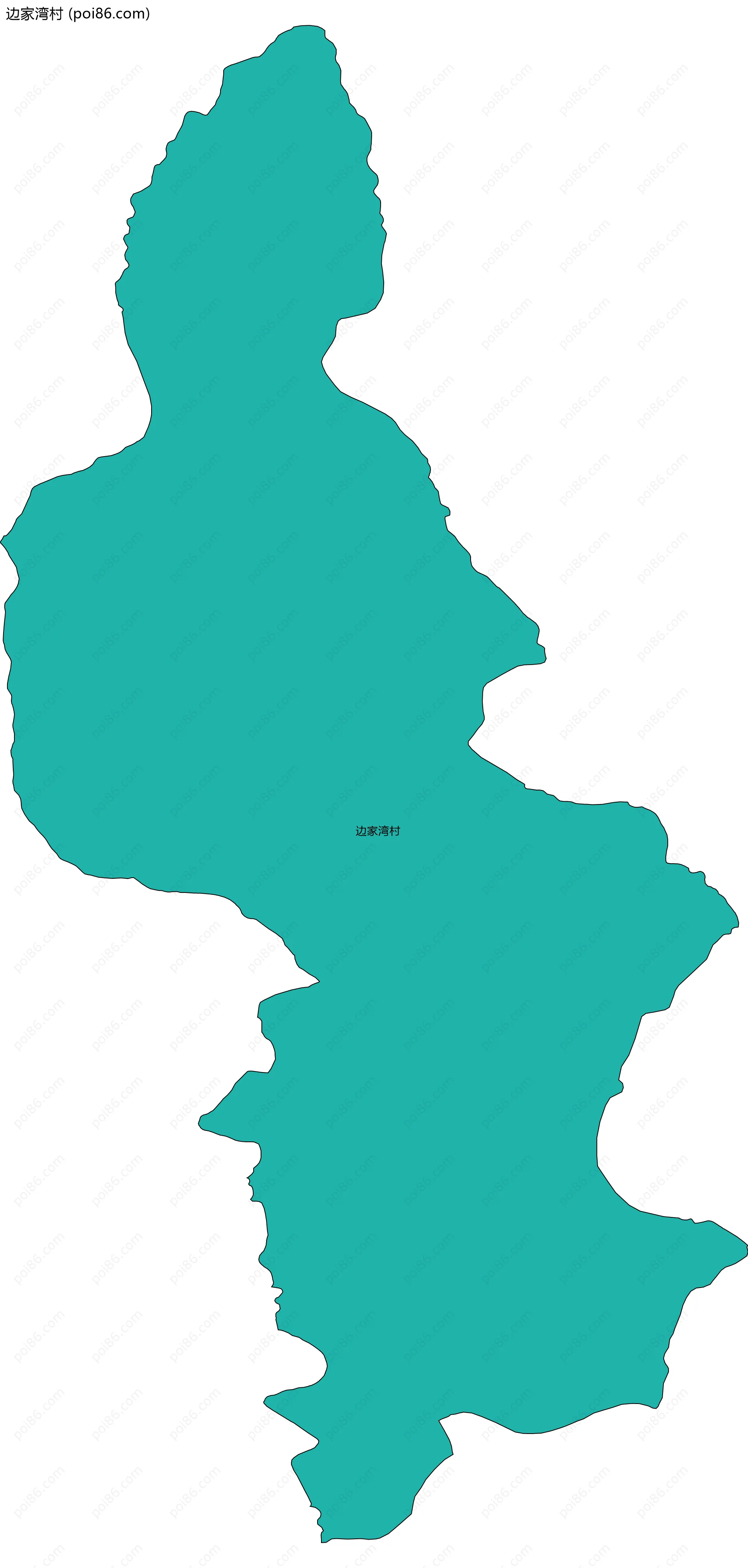 边家湾村边界地图