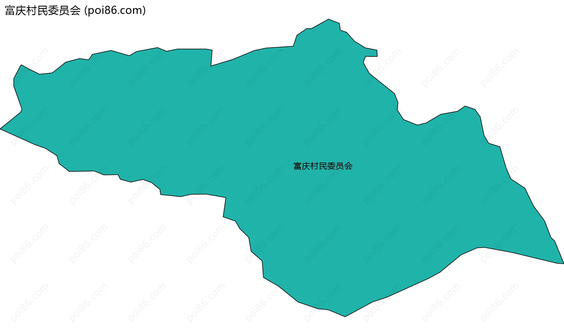 富庆村民委员会边界地图
