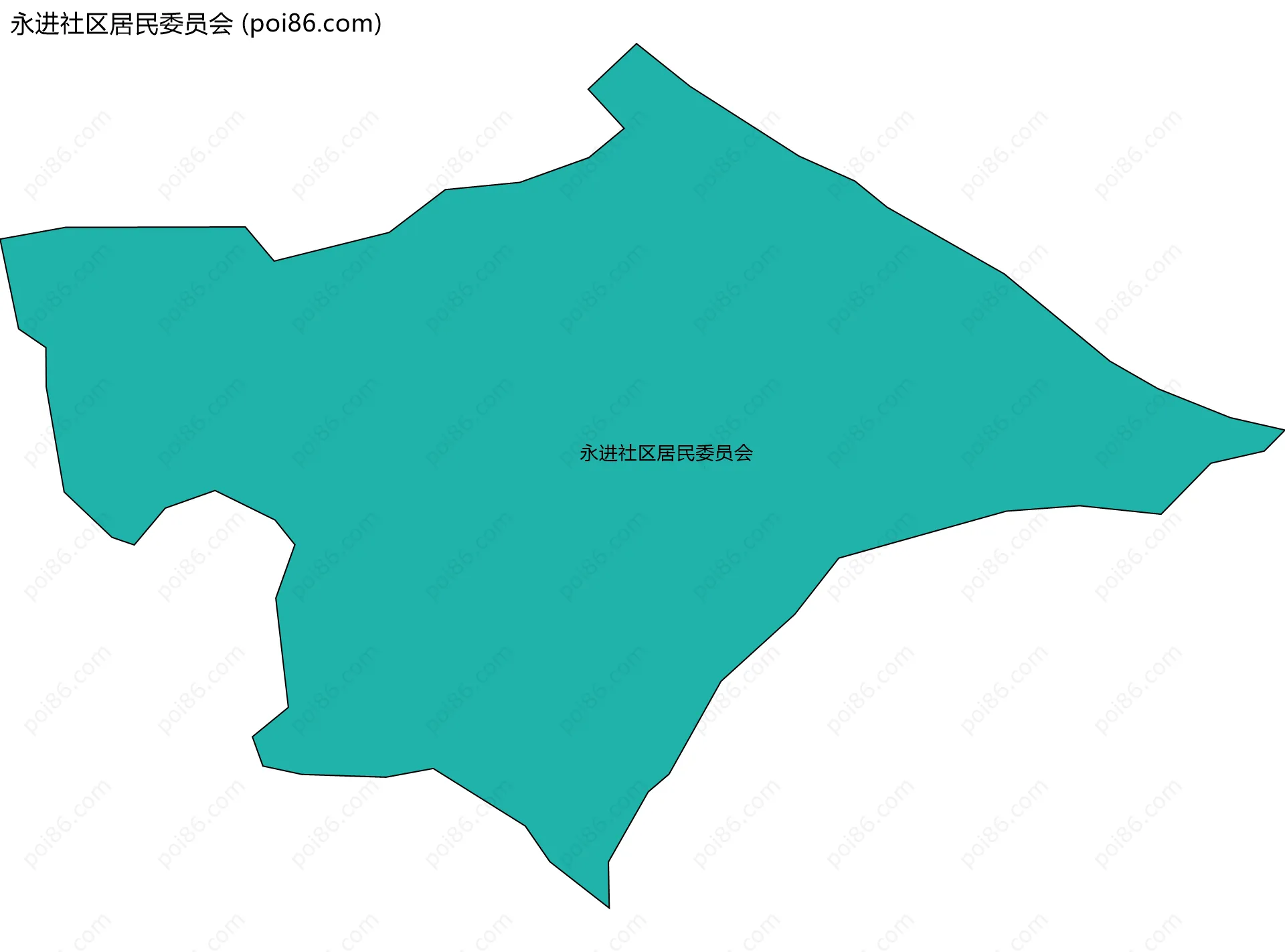 永进社区居民委员会边界地图