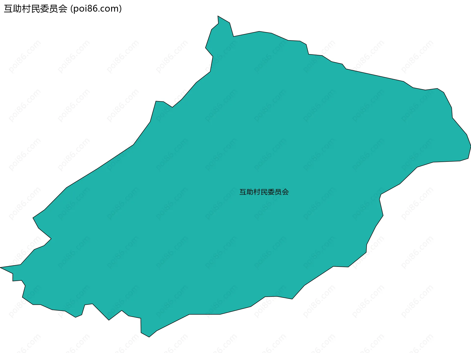 互助村民委员会边界地图