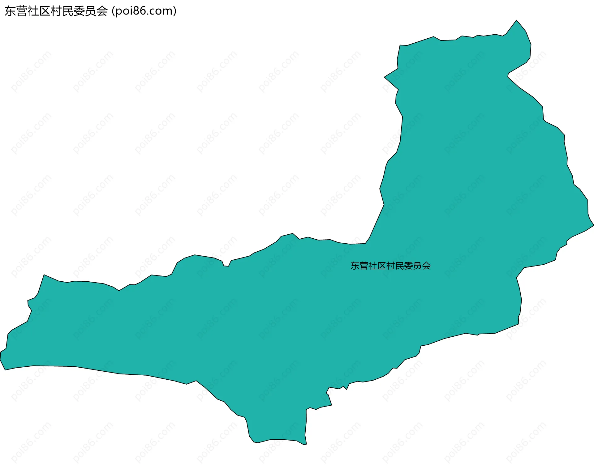 东营社区村民委员会边界地图