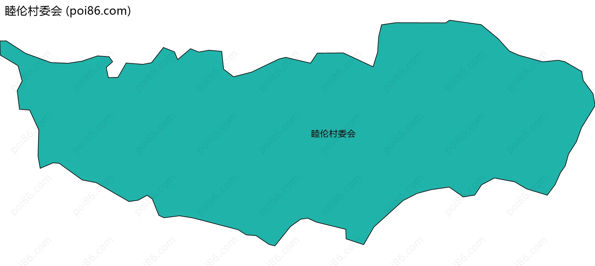 睦伦村委会边界地图