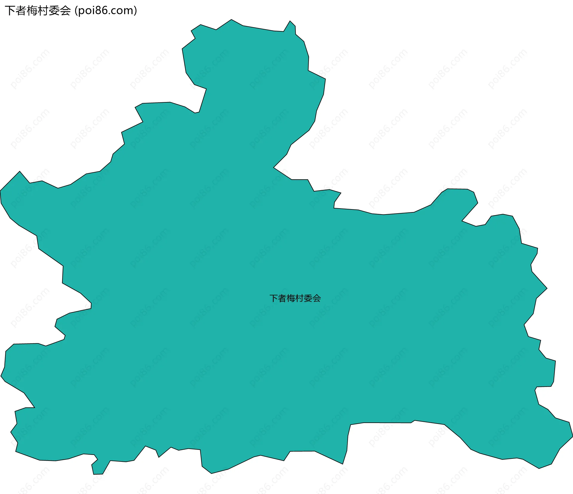 下者梅村委会边界地图