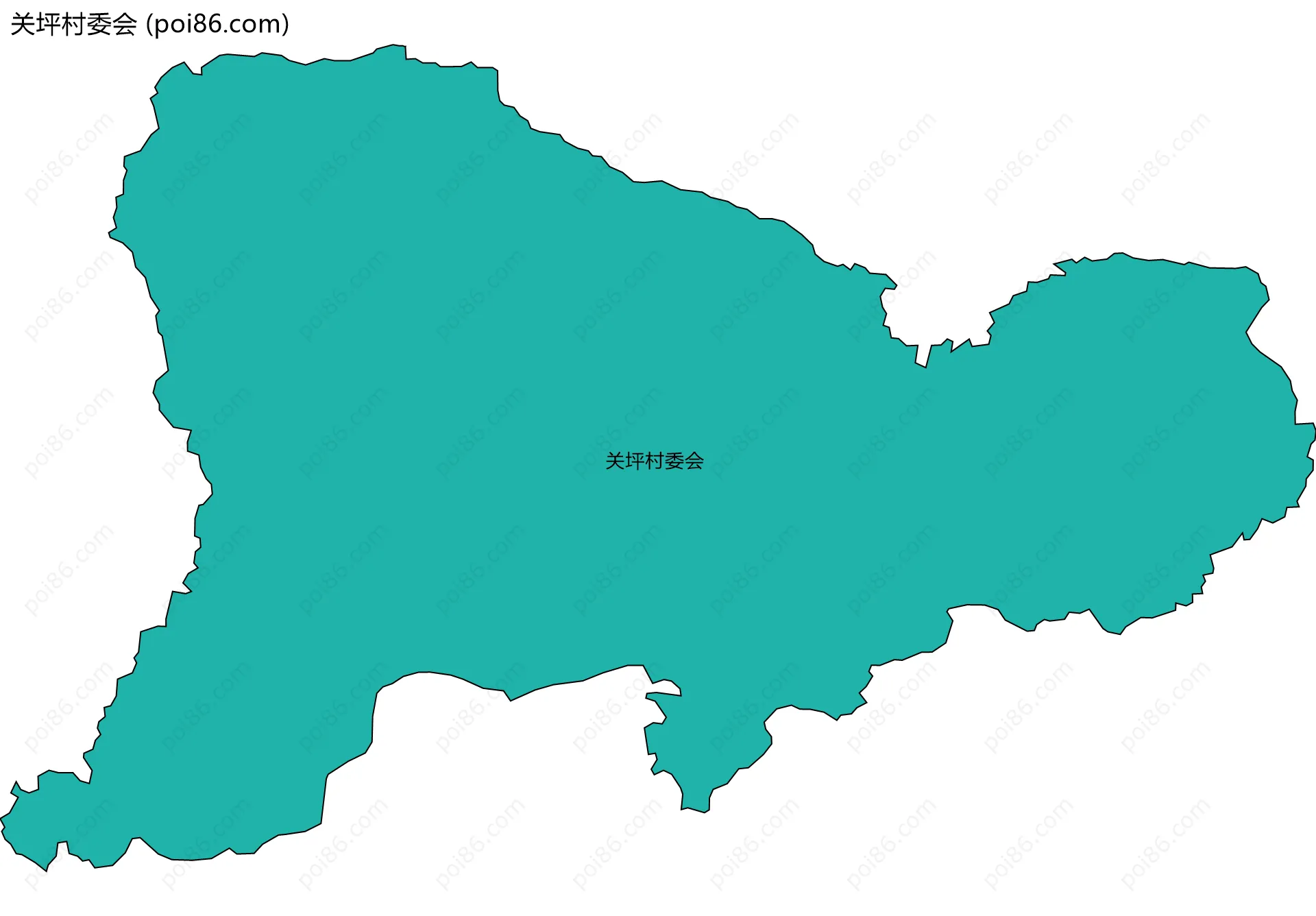 关坪村委会边界地图