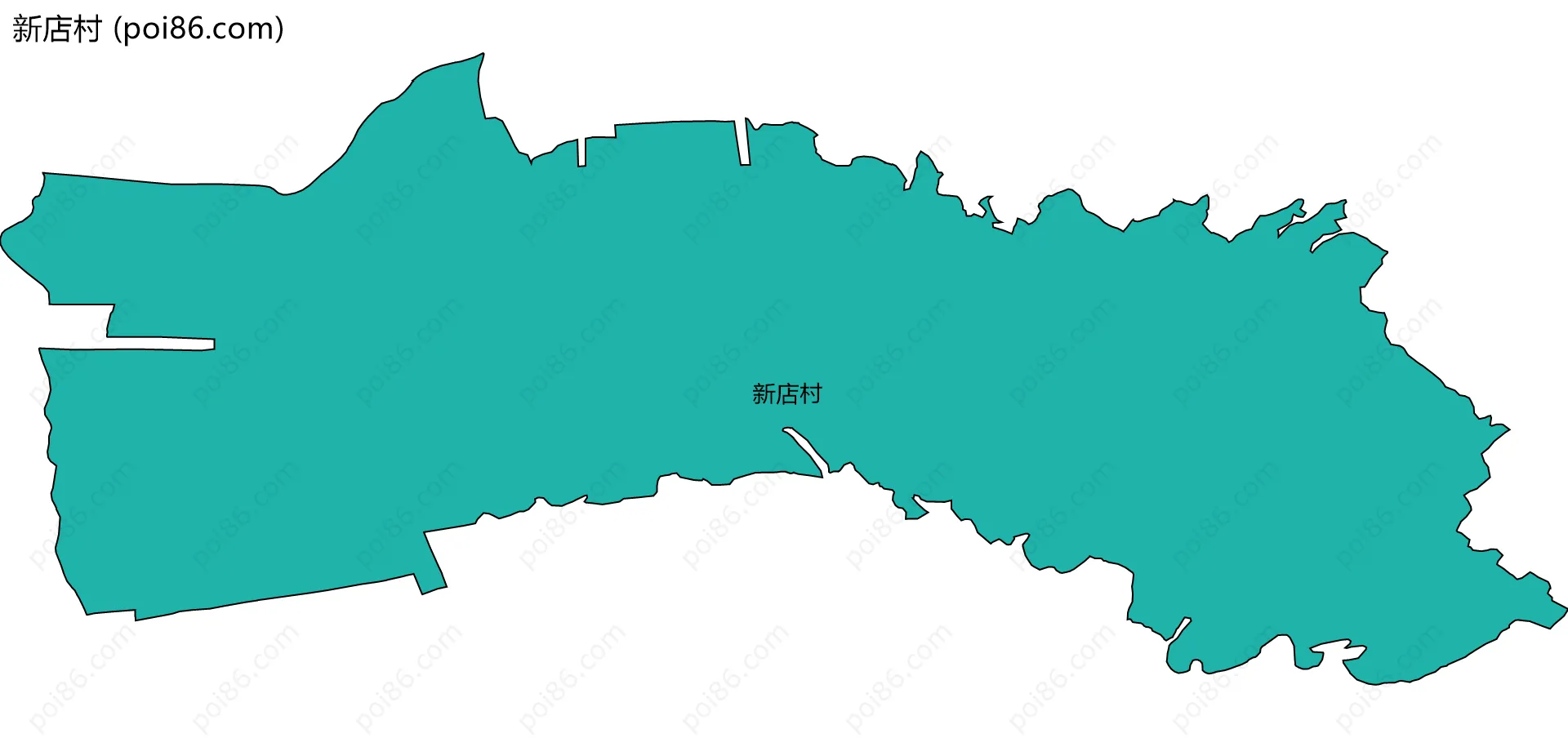 新店村边界地图