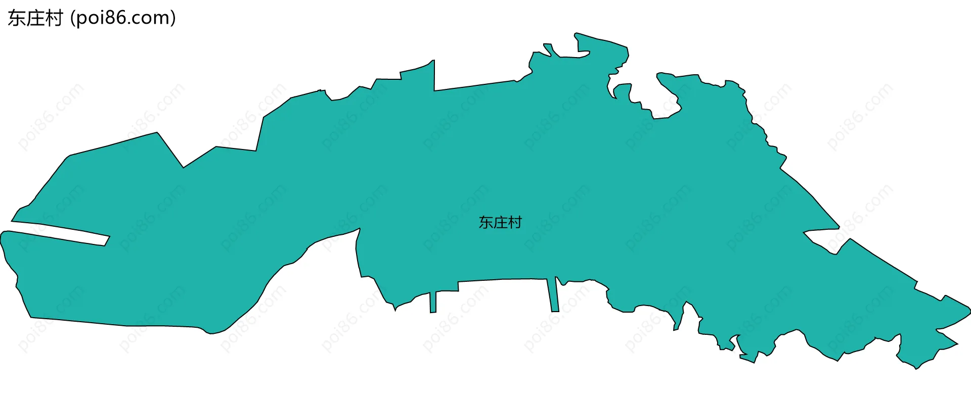 东庄村边界地图