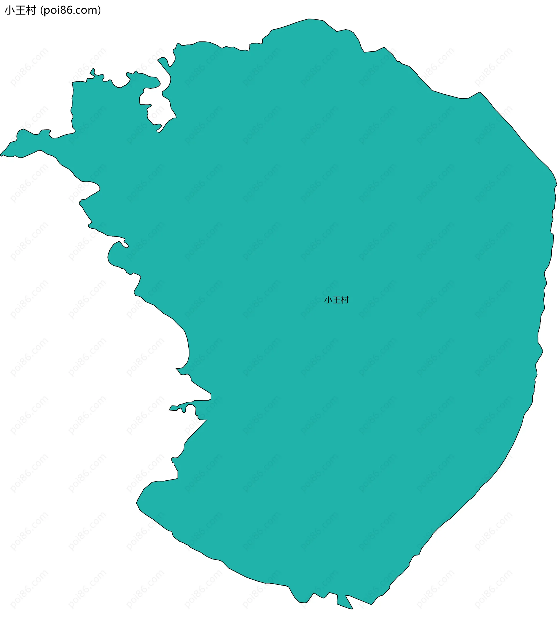 小王村边界地图