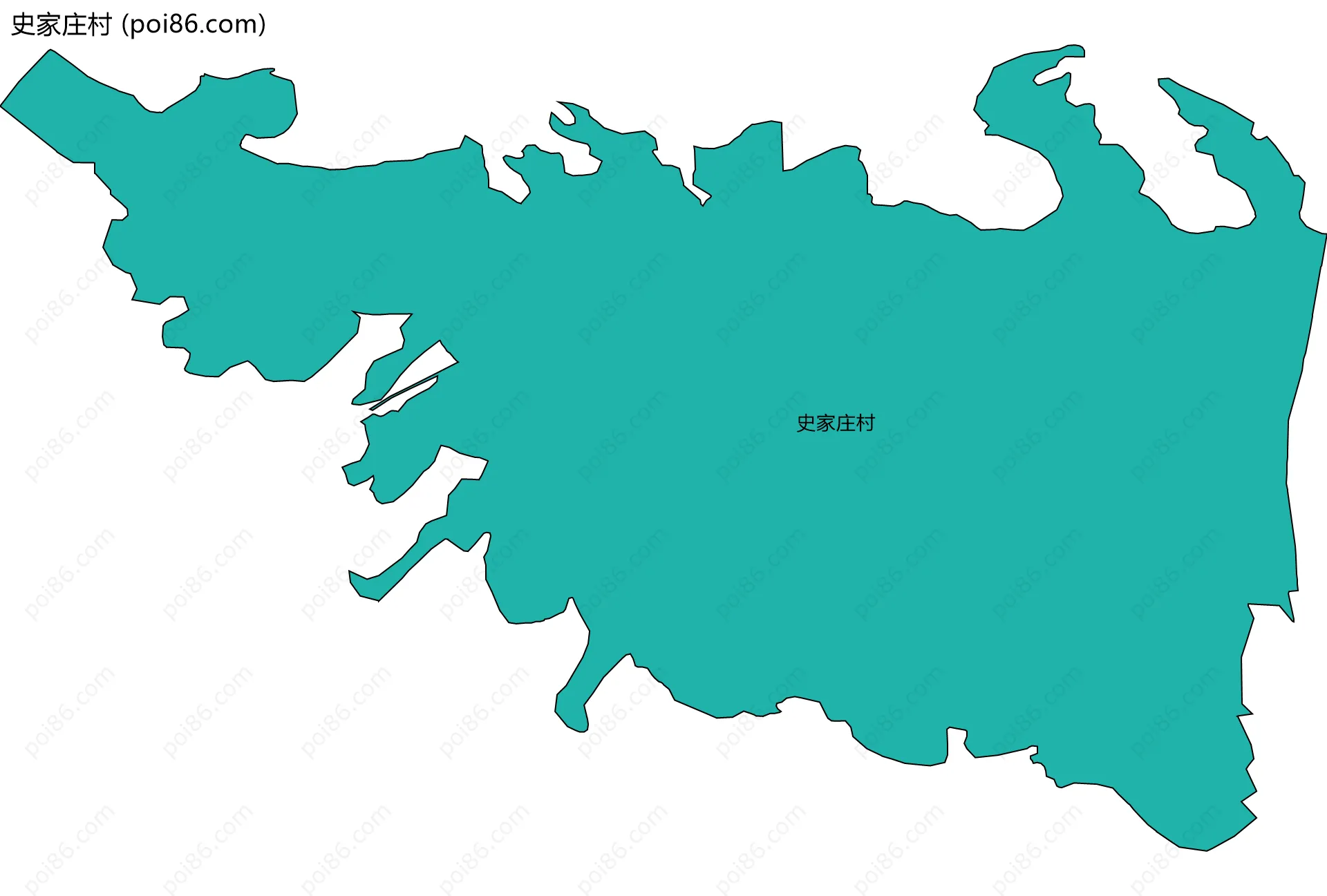 史家庄村边界地图