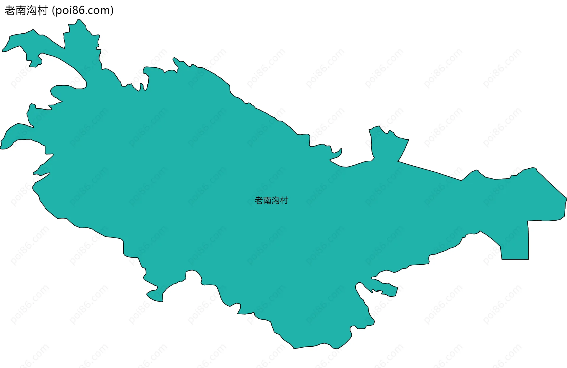 老南沟村边界地图