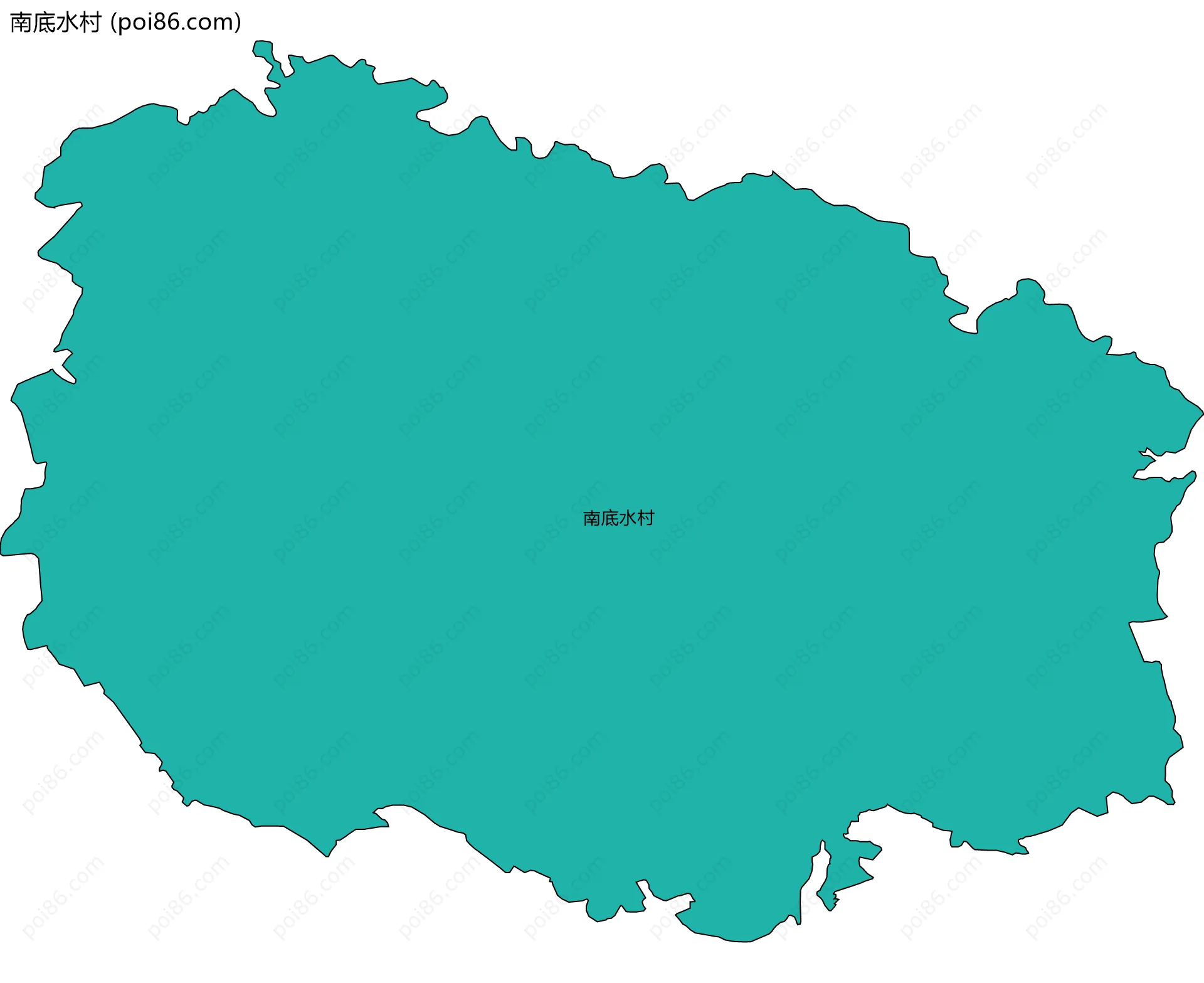 南底水村边界地图
