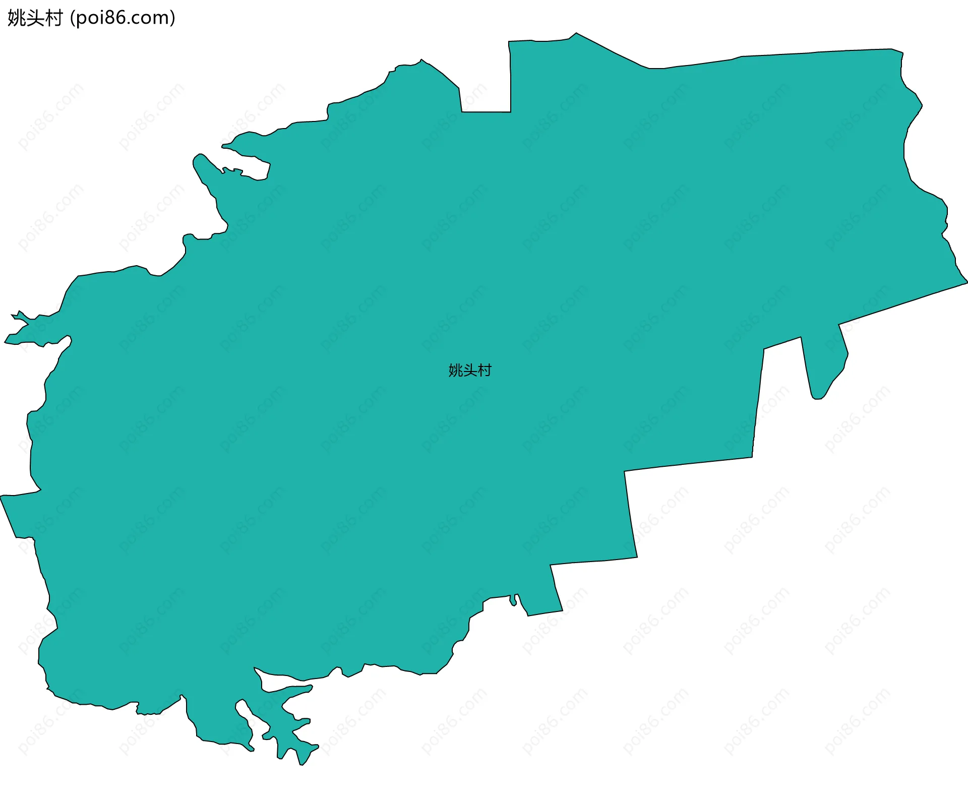 姚头村边界地图
