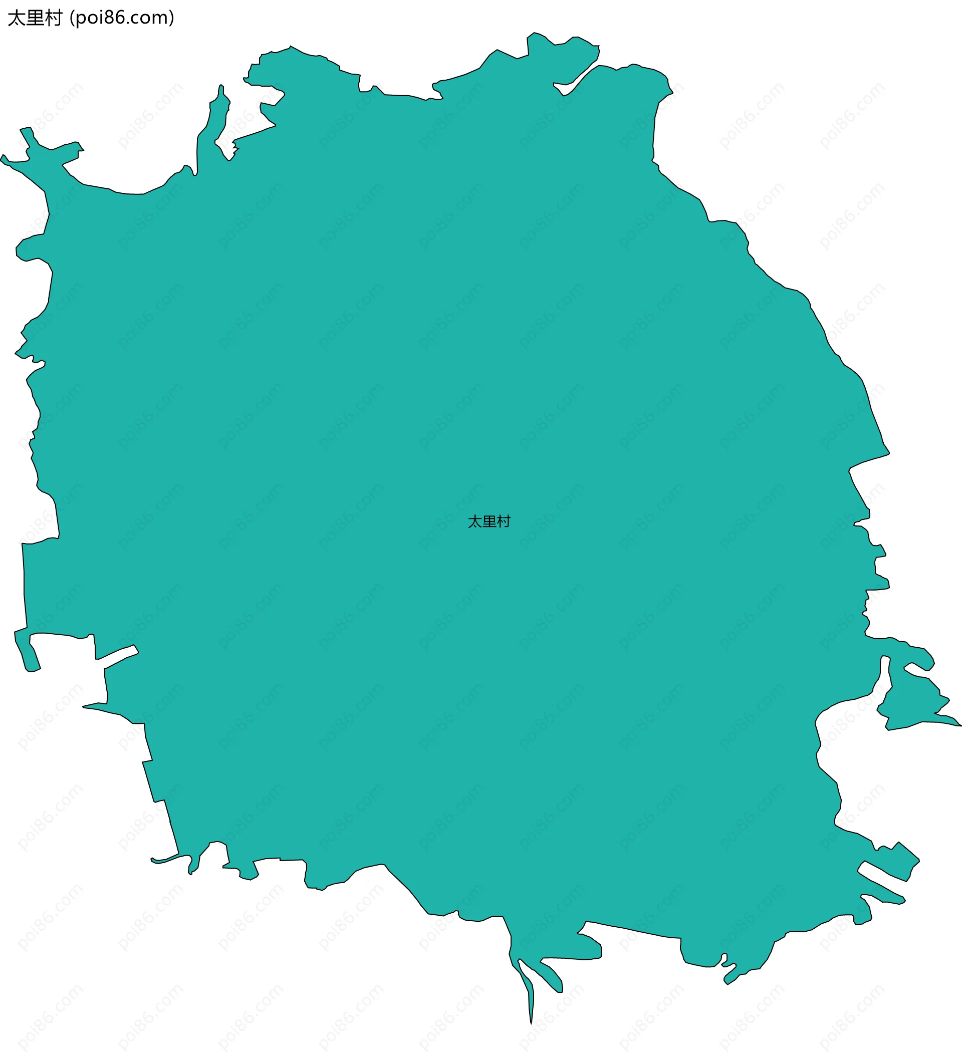 太里村边界地图