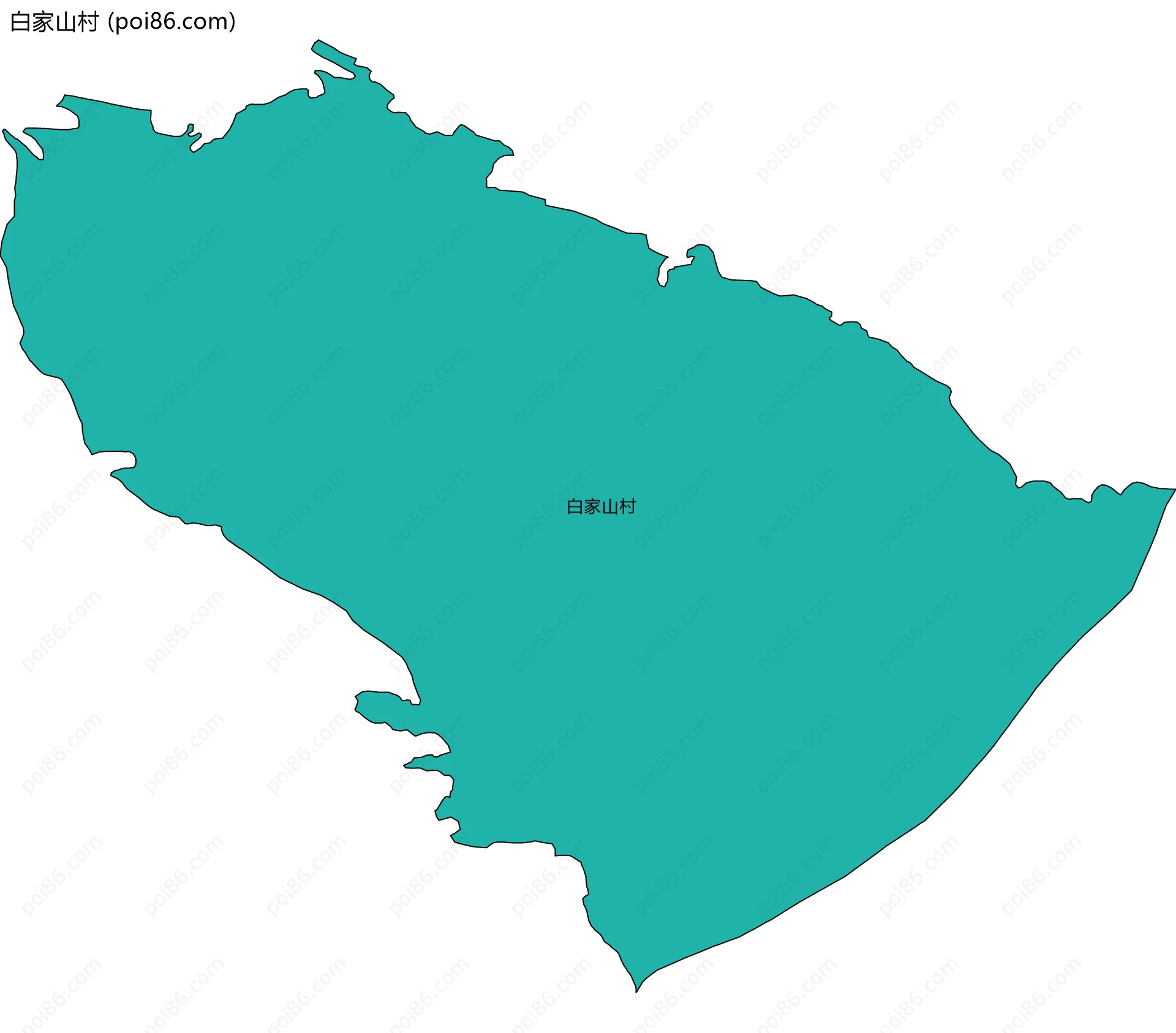 白家山村边界地图