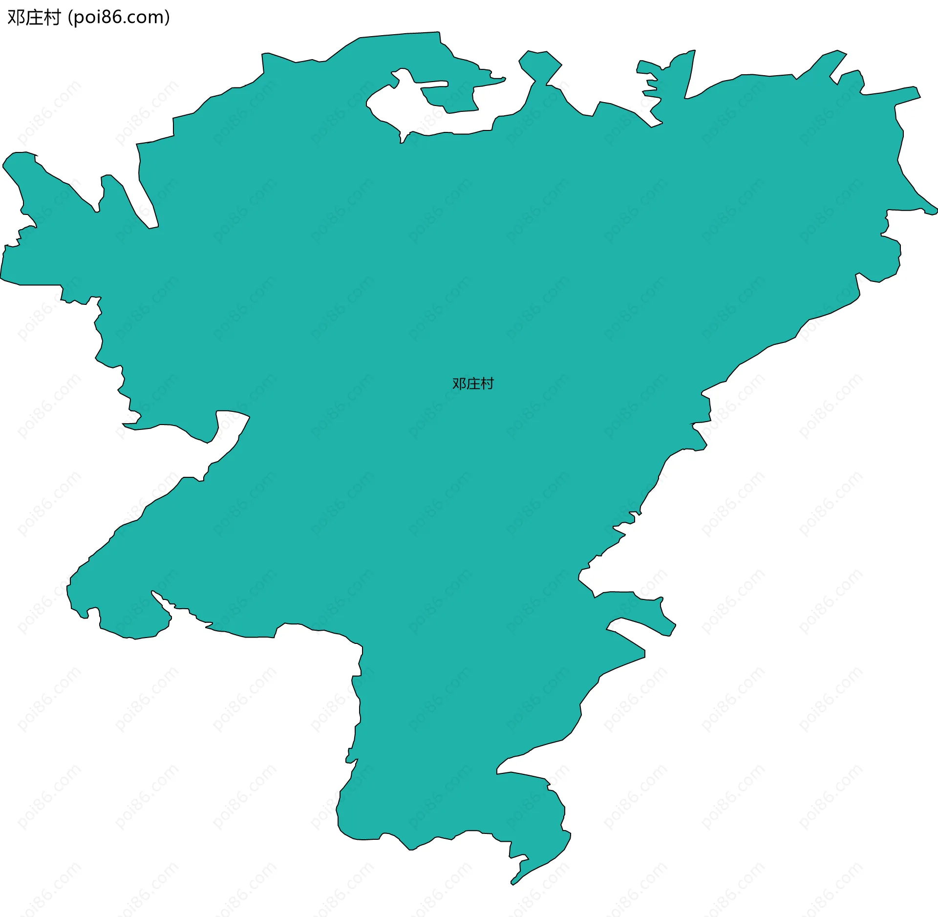邓庄村边界地图