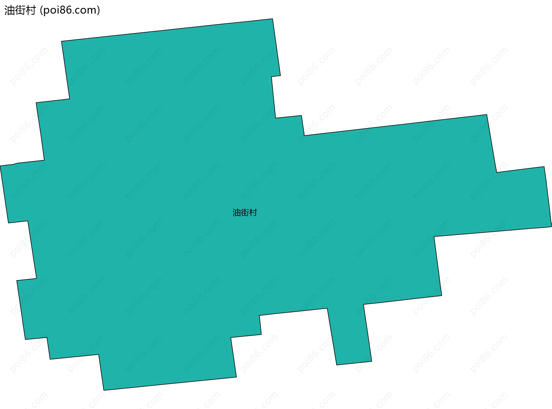 油街村边界地图