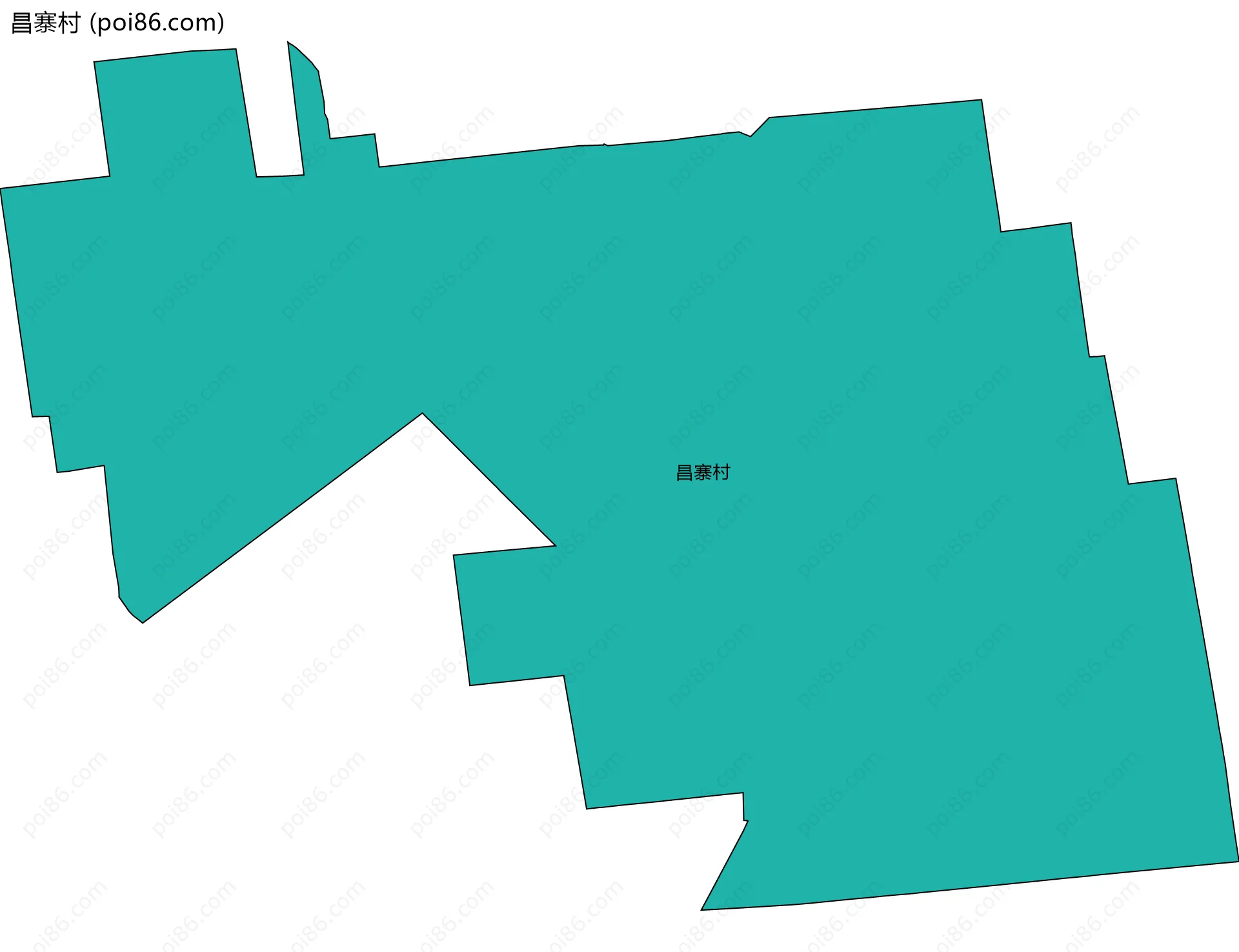 昌寨村边界地图