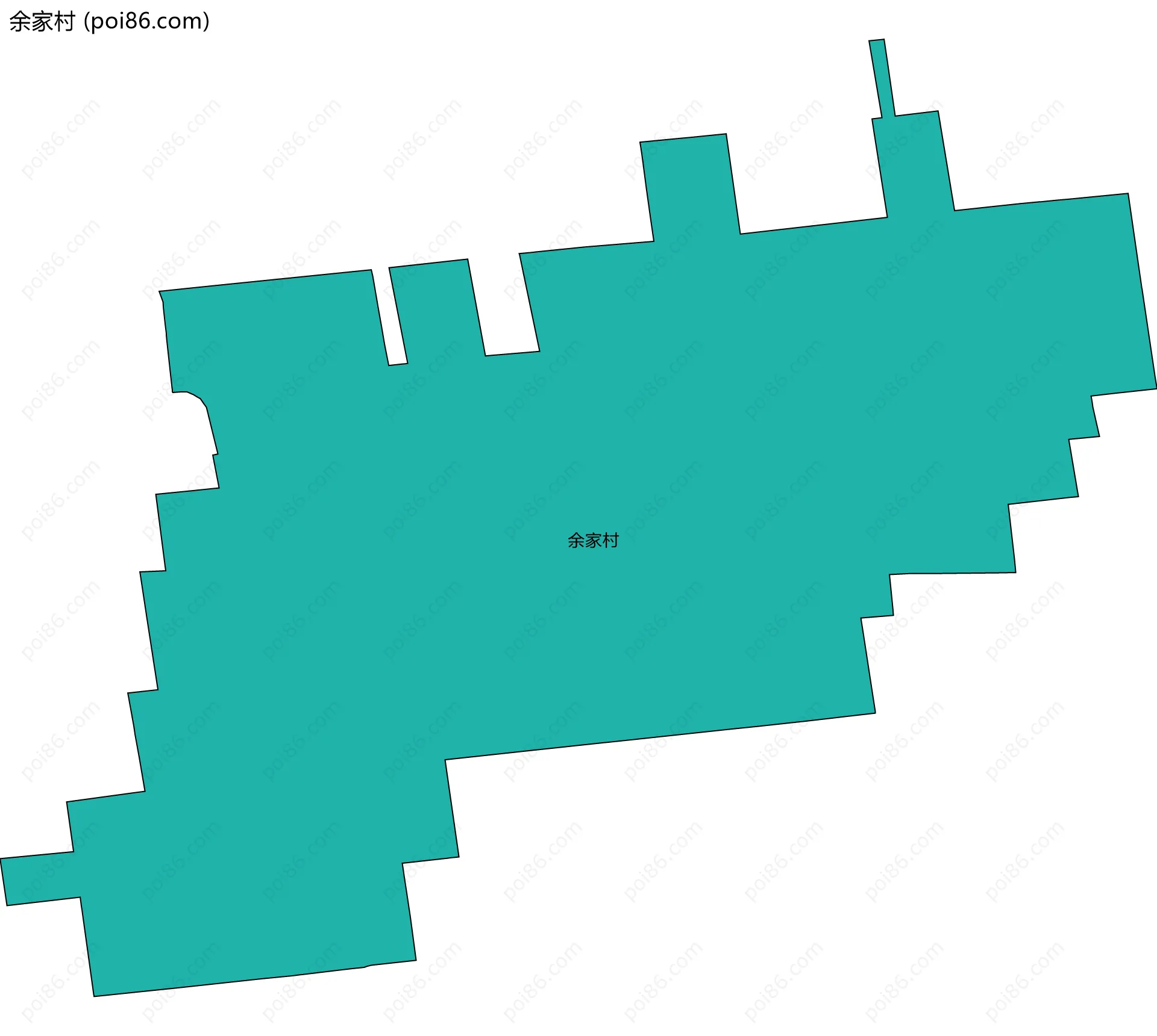 余家村边界地图