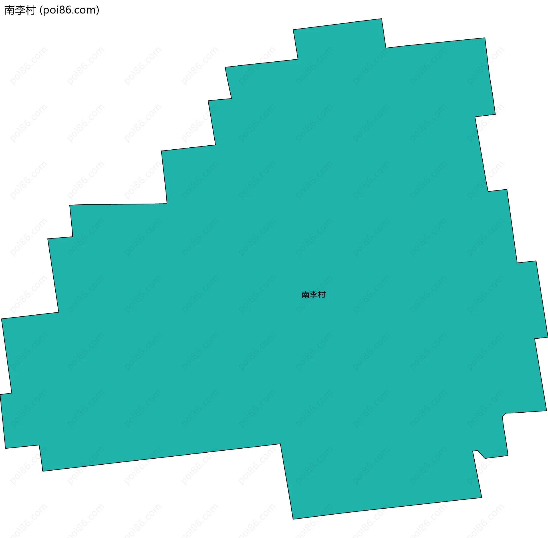 南李村边界地图