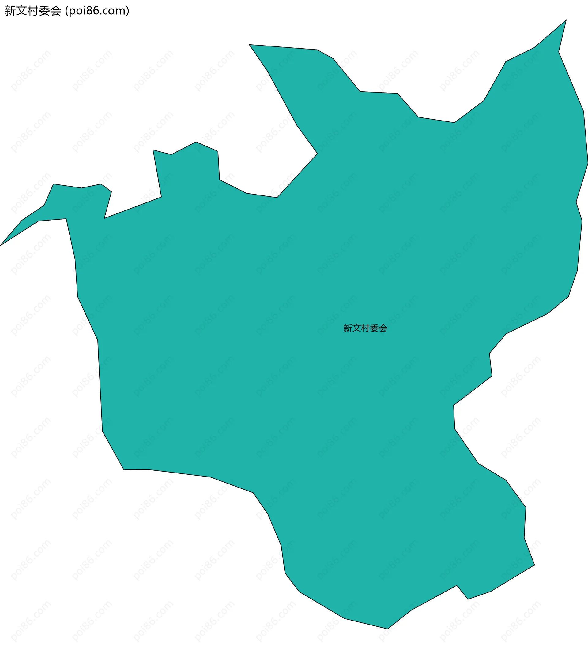 新文村委会边界地图