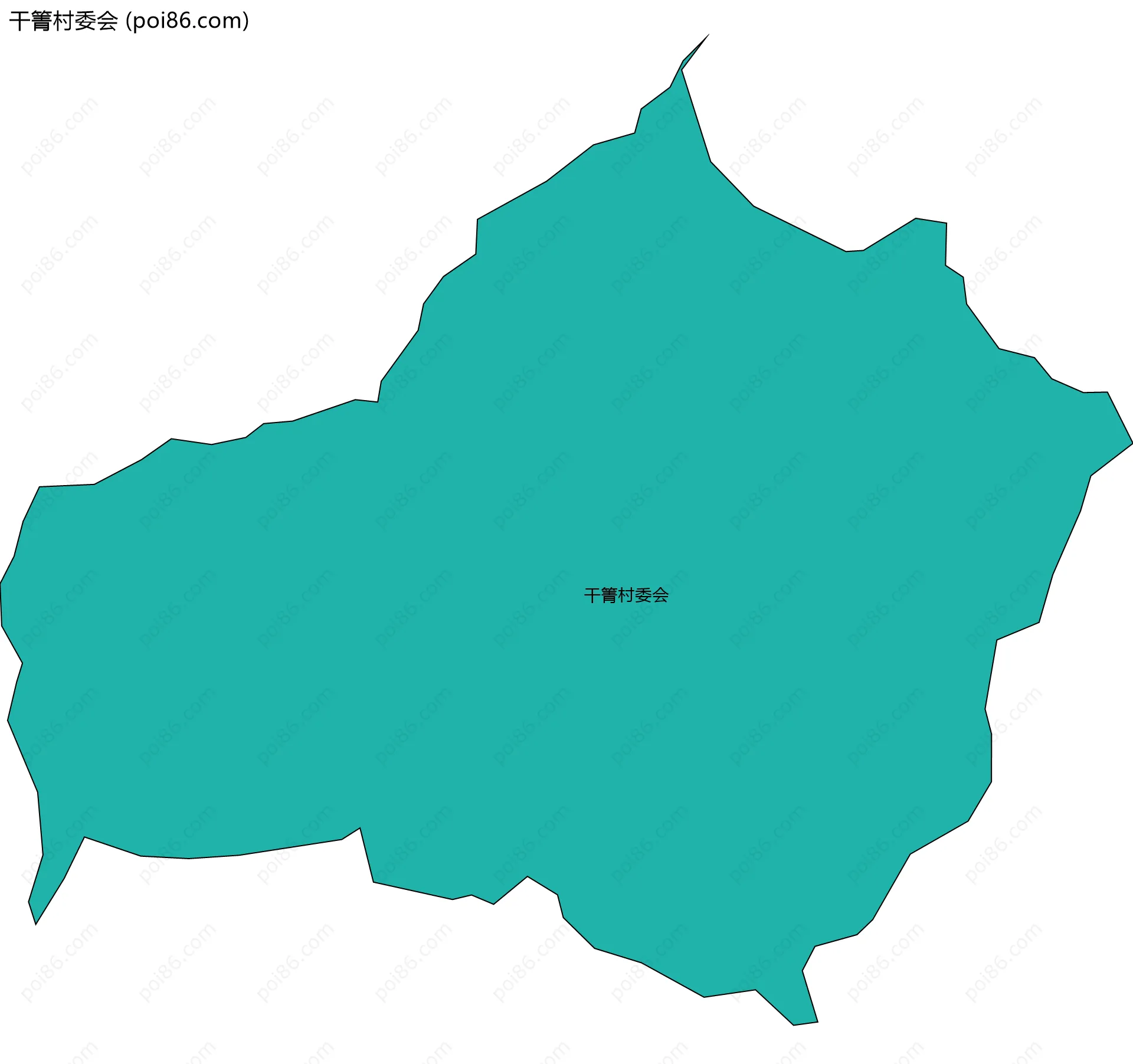 干箐村委会边界地图