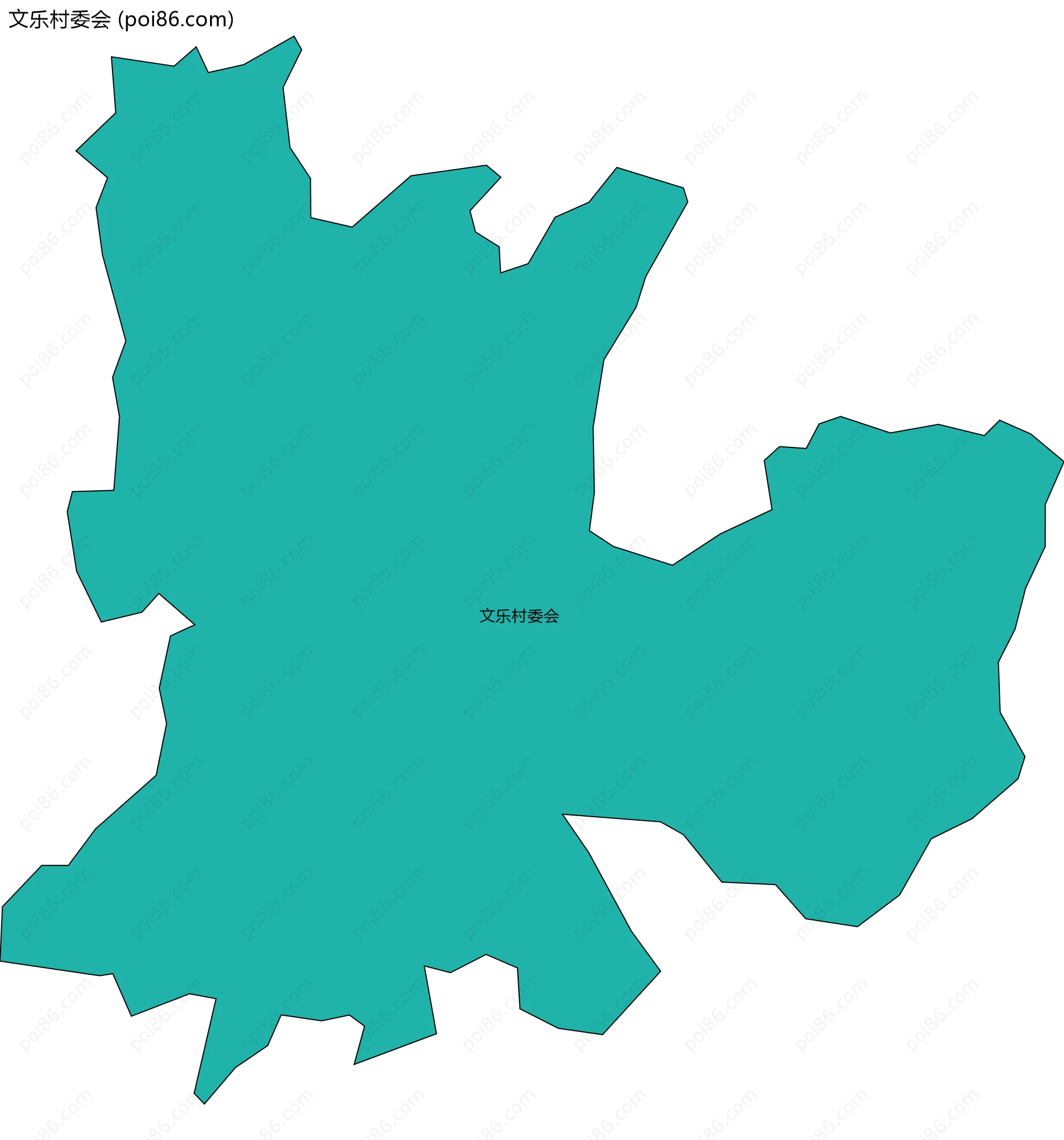 文乐村委会边界地图