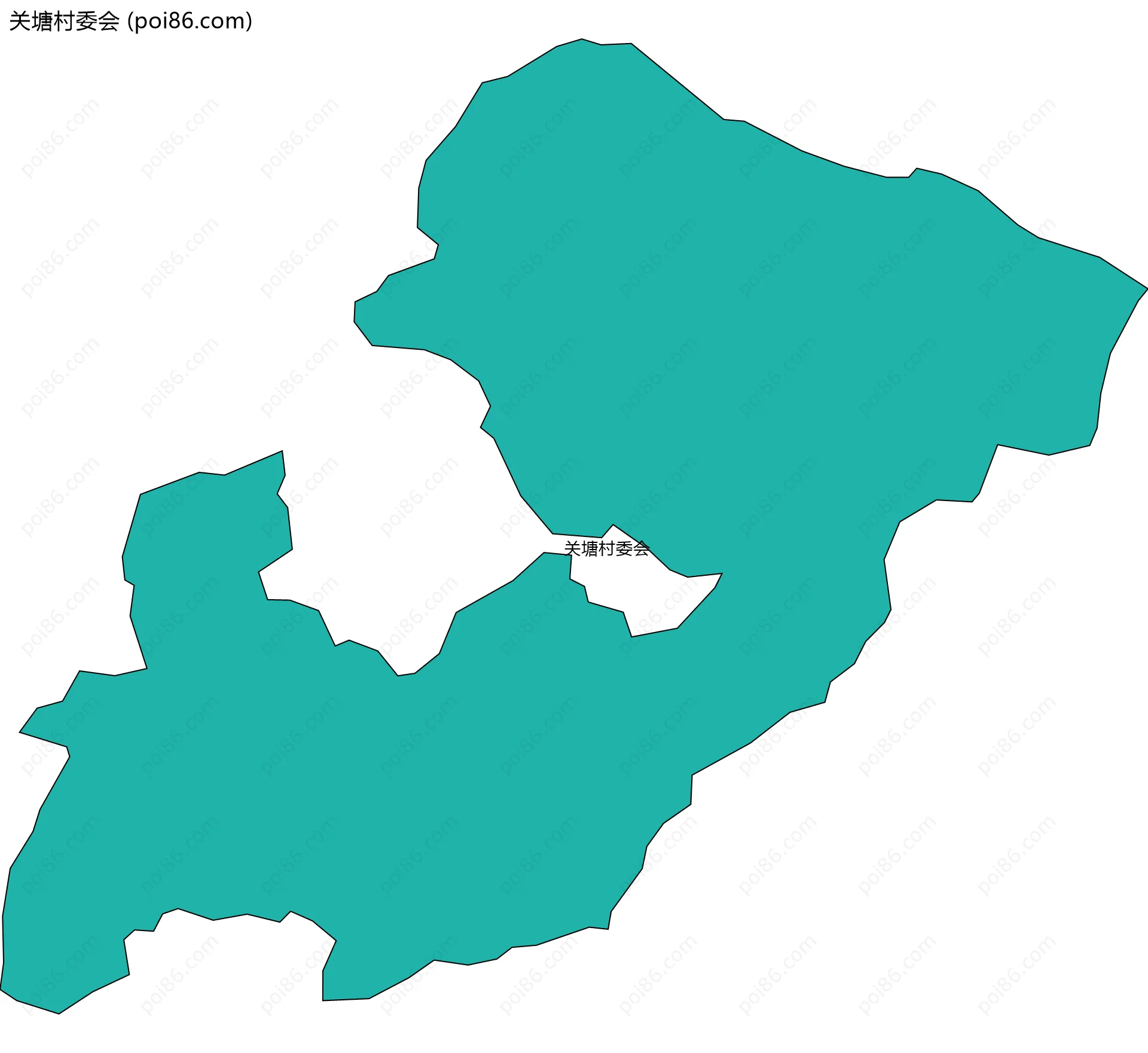 关塘村委会边界地图