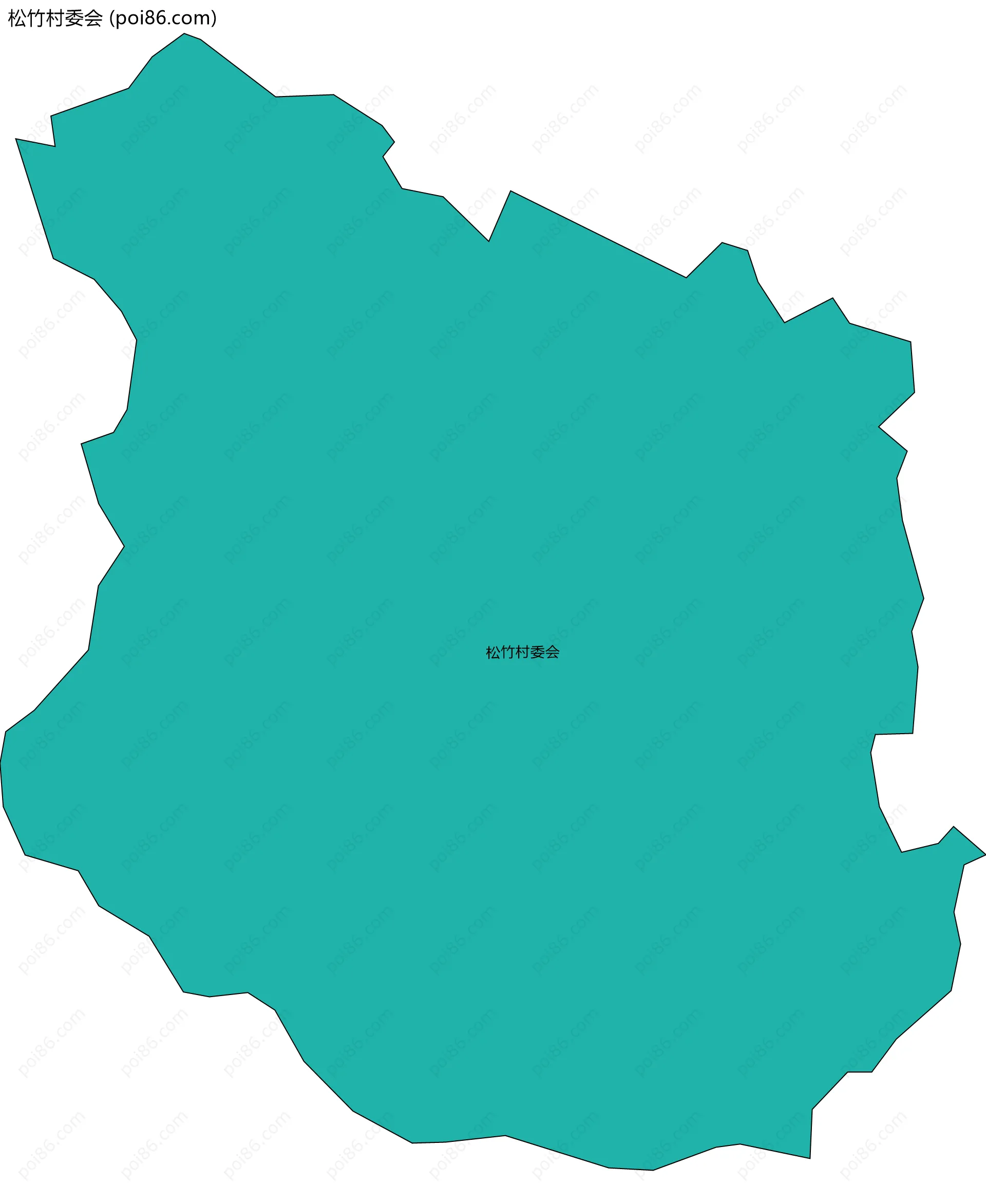 松竹村委会边界地图