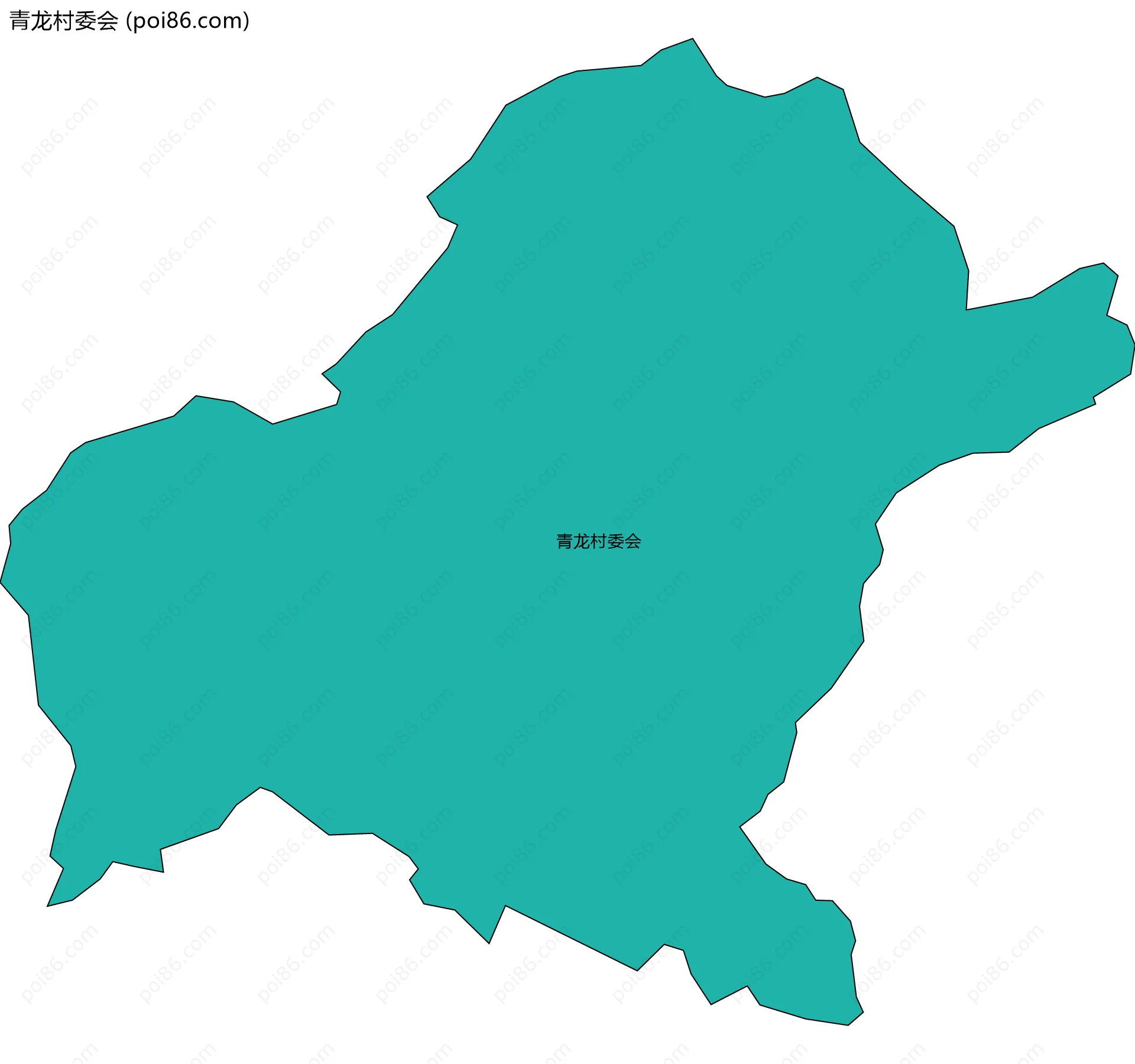 青龙村委会边界地图