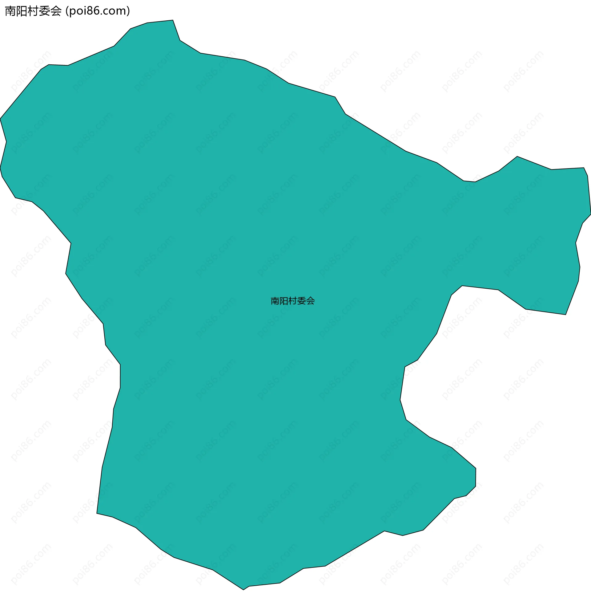 南阳村委会边界地图