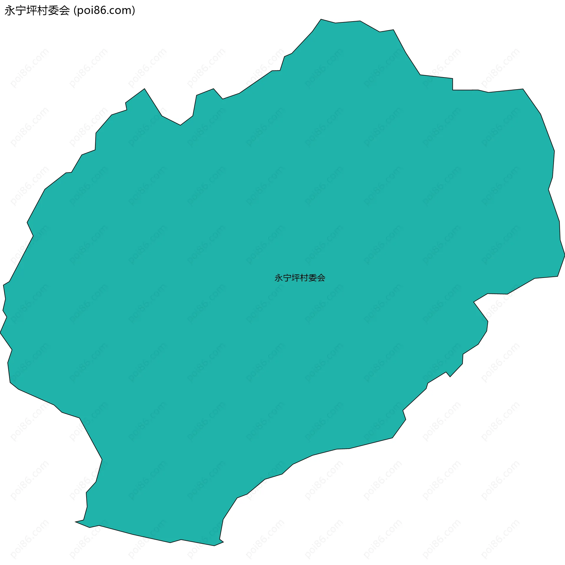 永宁坪村委会边界地图
